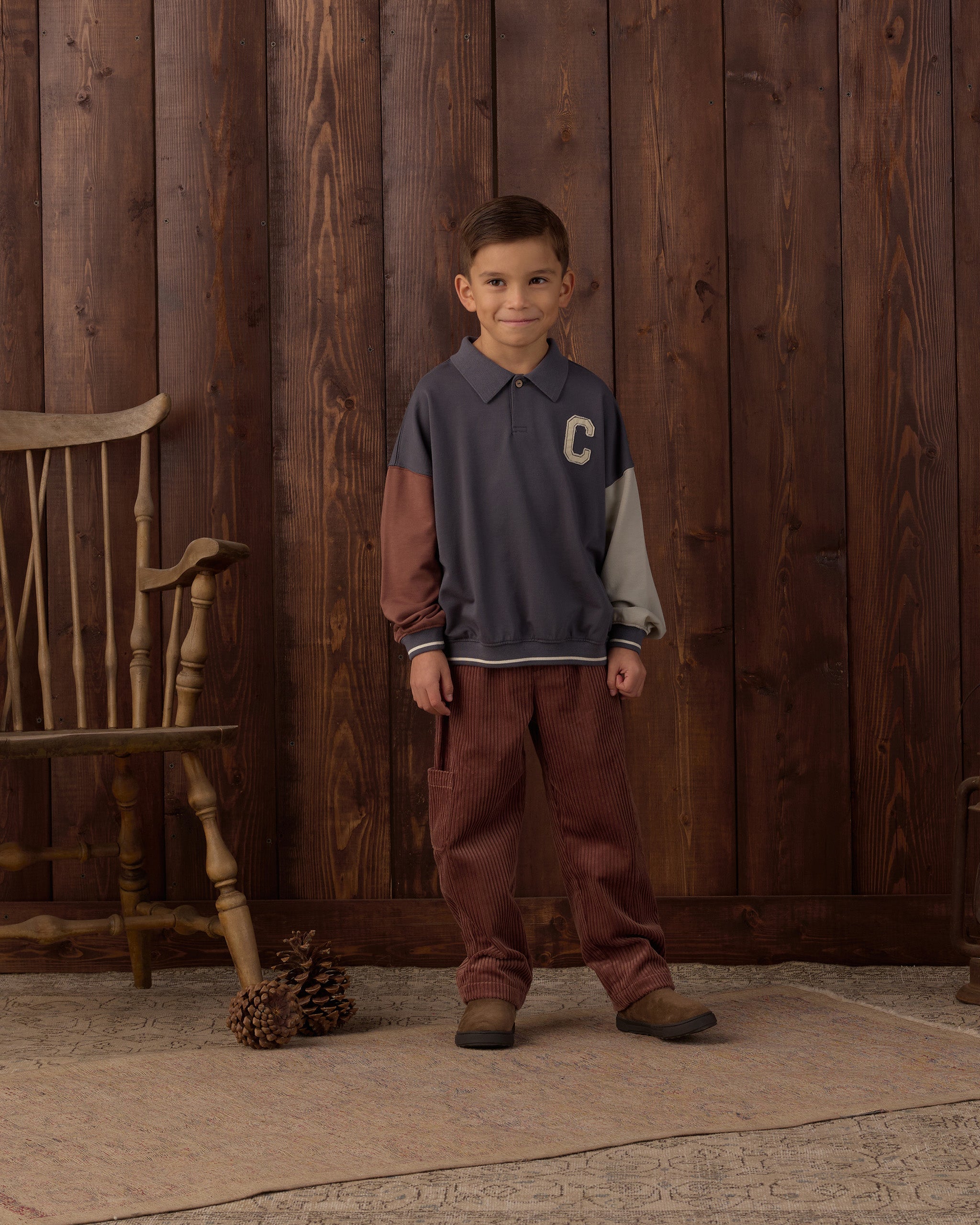 Relaxed Cargo Pant Mulberry - Rylee + Cru | Kids Clothes | Trendy Baby Clothes | Modern Infant Outfits |
