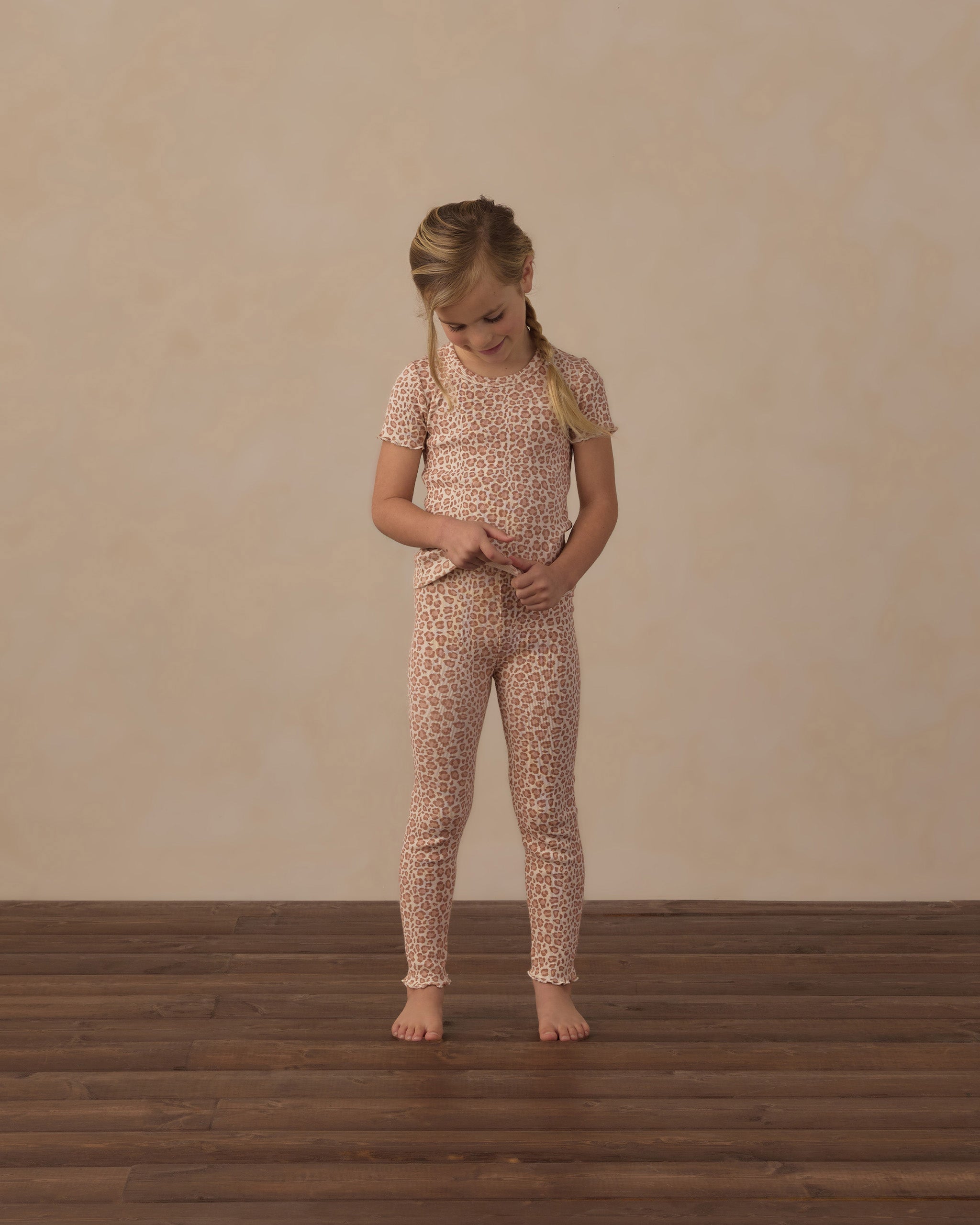 Coast Ribbed Legging Pink Leopard - Rylee + Cru | Kids Clothes | Trendy Baby Clothes | Modern Infant Outfits |