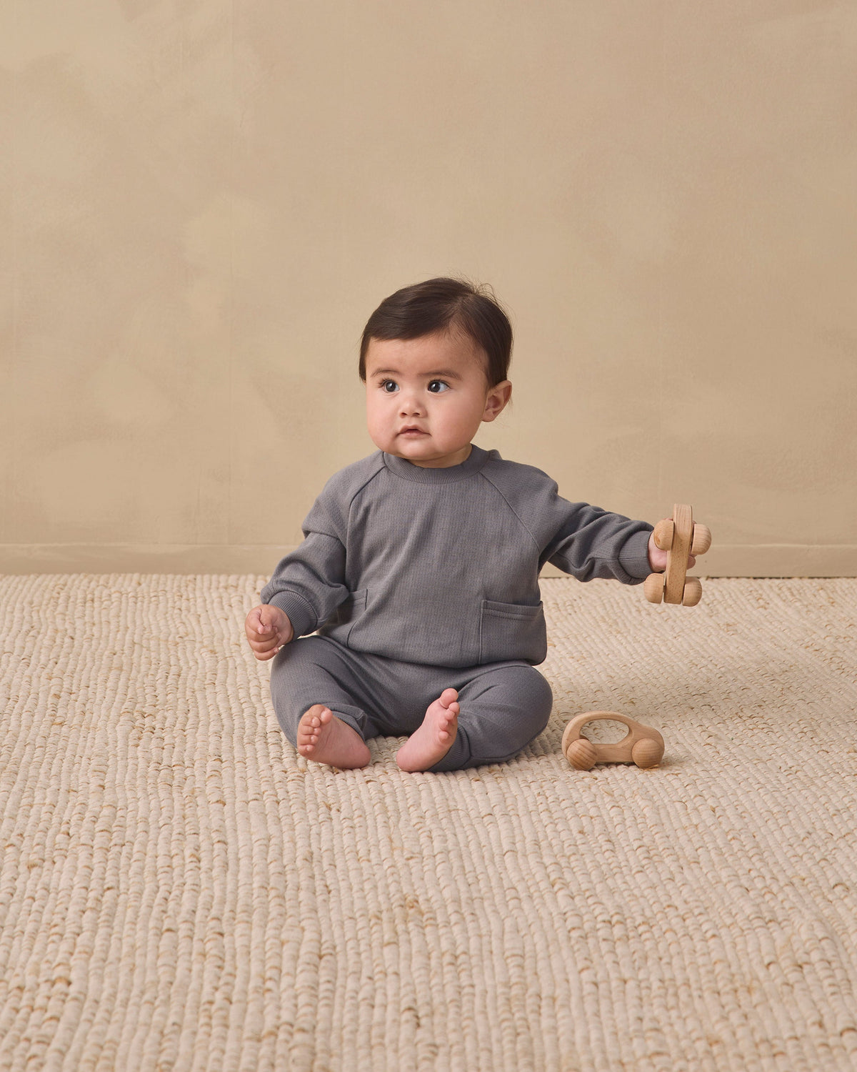 Pocket Sweatshirt Midnight - Rylee + Cru | Kids Clothes | Trendy Baby Clothes | Modern Infant Outfits |
