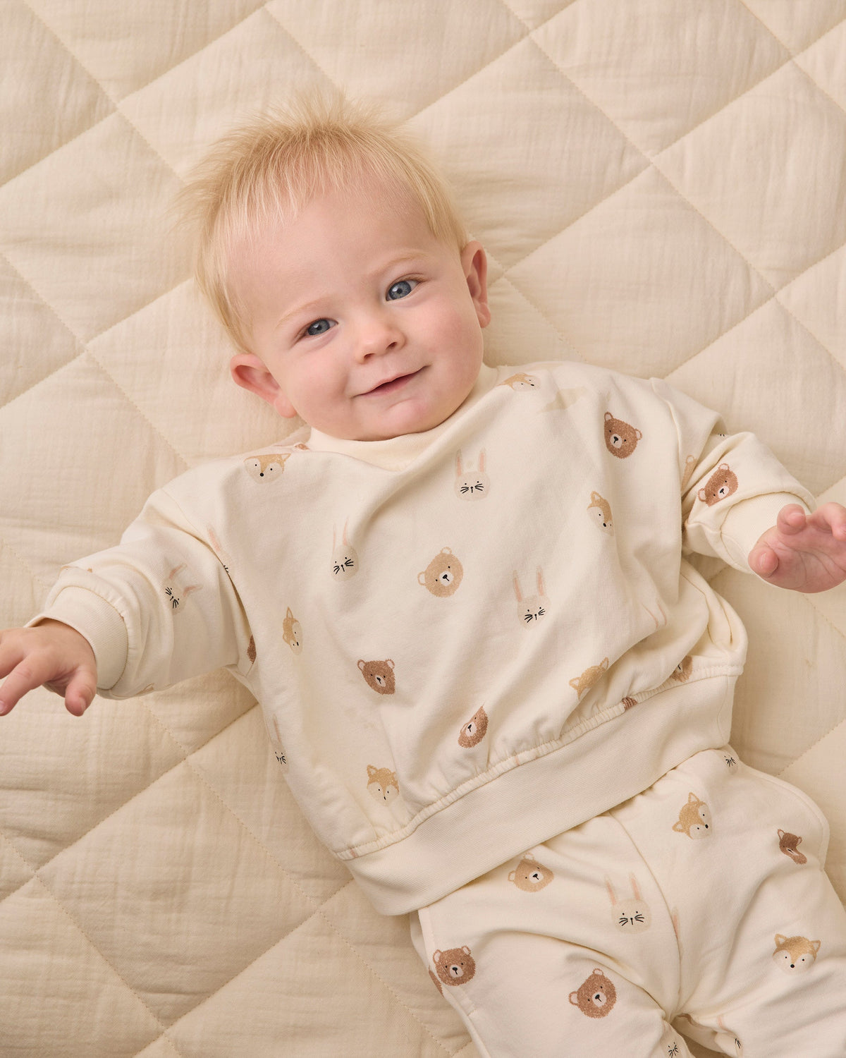 Relaxed Fleece Sweatshirt Critters - Rylee + Cru | Kids Clothes | Trendy Baby Clothes | Modern Infant Outfits |