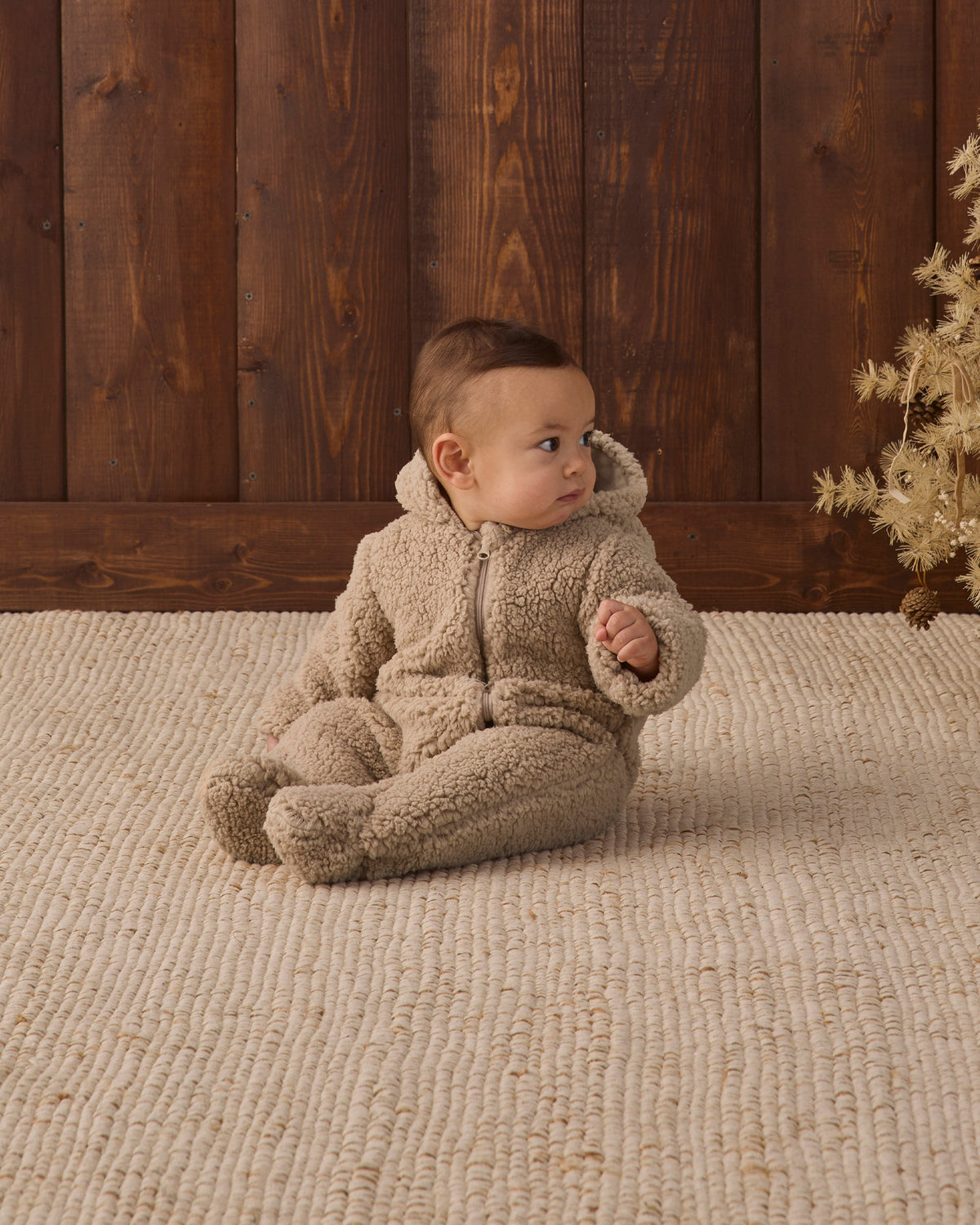 Bear Jumpsuit Latte - Rylee + Cru | Kids Clothes | Trendy Baby Clothes | Modern Infant Outfits |