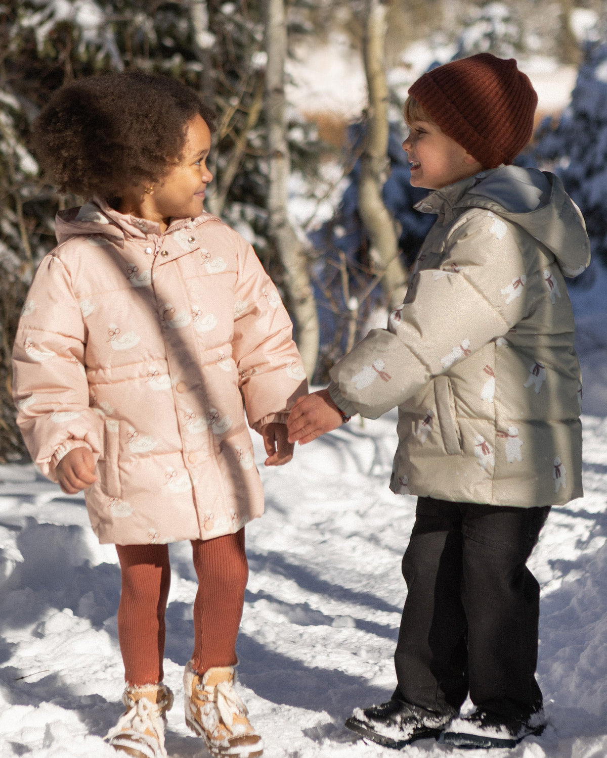 Puffer Jacket Polar Bears - Rylee + Cru | Kids Clothes | Trendy Baby Clothes | Modern Infant Outfits |