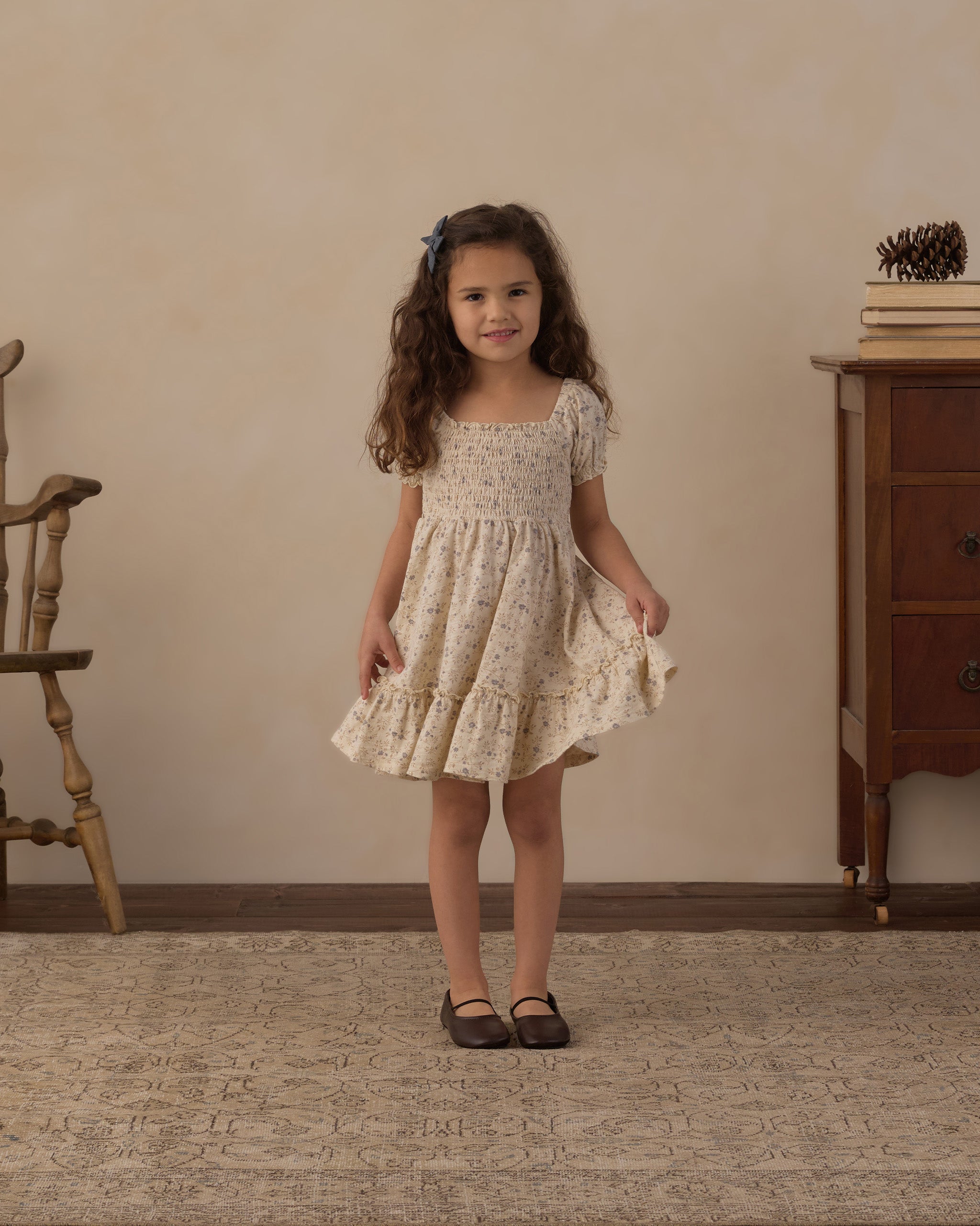 Sage Jersey Dress Meadow - Rylee + Cru | Kids Clothes | Trendy Baby Clothes | Modern Infant Outfits |