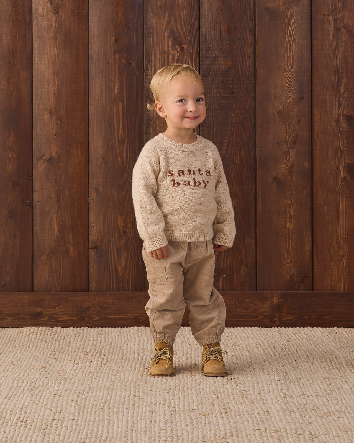 Knit Sweater Santa Baby - Rylee + Cru | Kids Clothes | Trendy Baby Clothes | Modern Infant Outfits |