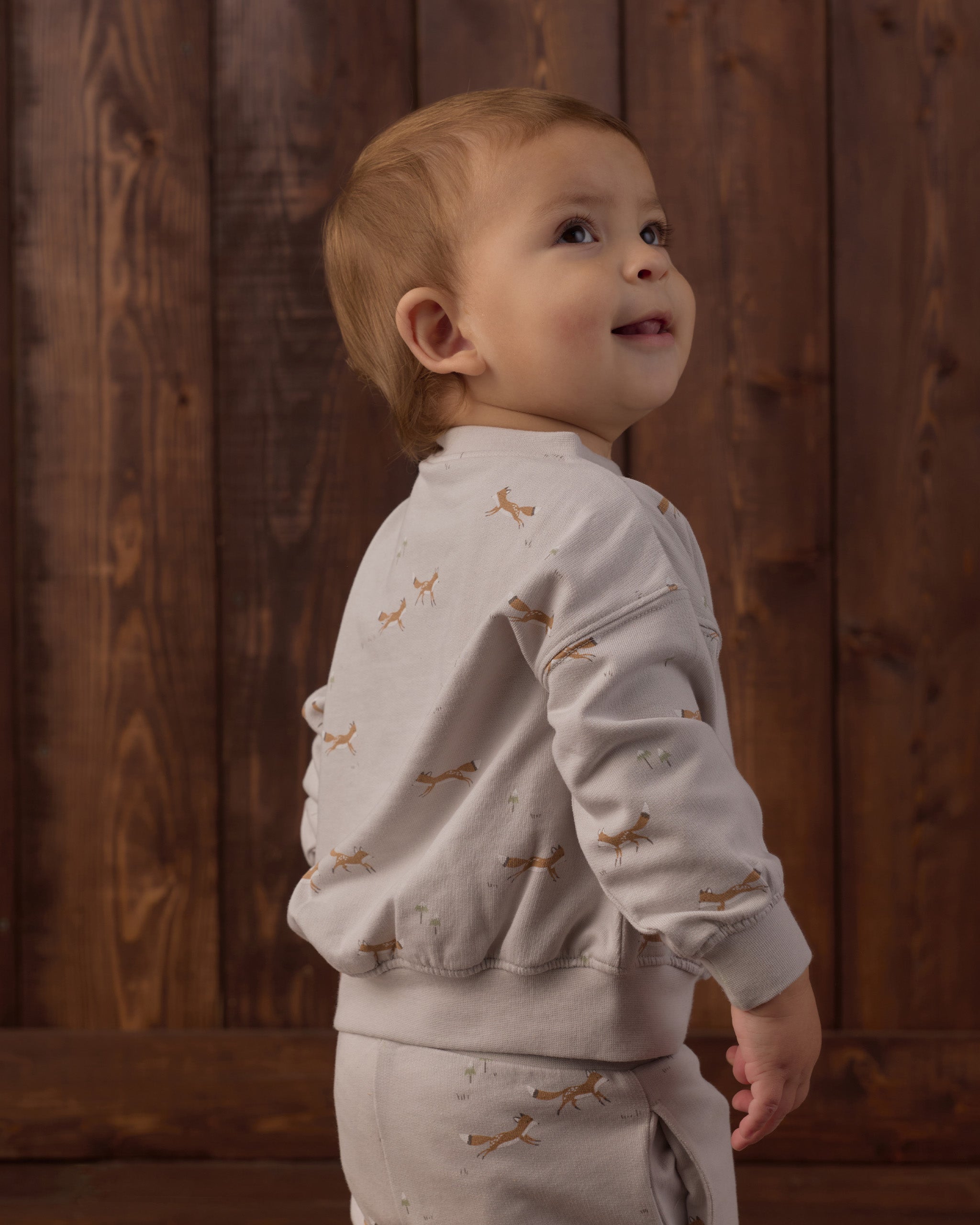 Relaxed Sweatshirt Foxes - Rylee + Cru | Kids Clothes | Trendy Baby Clothes | Modern Infant Outfits |