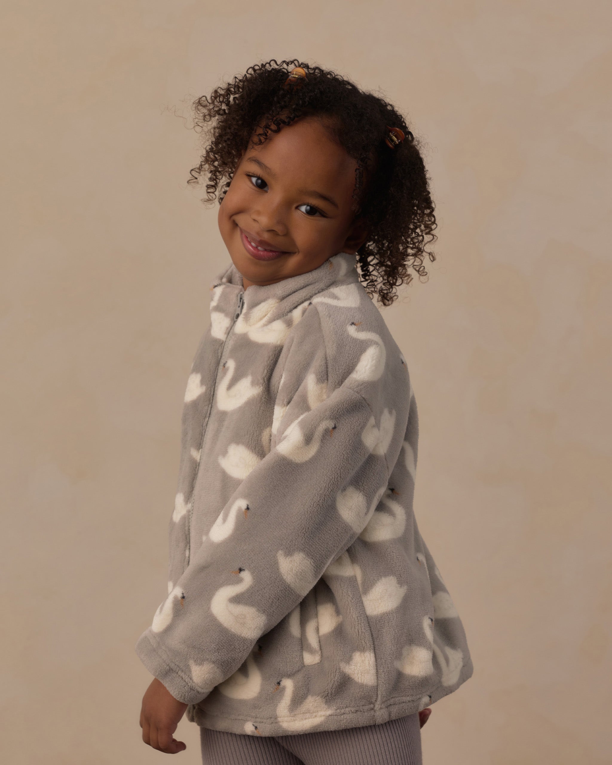 Coco Jacket Swans - Rylee + Cru | Kids Clothes | Trendy Baby Clothes | Modern Infant Outfits |