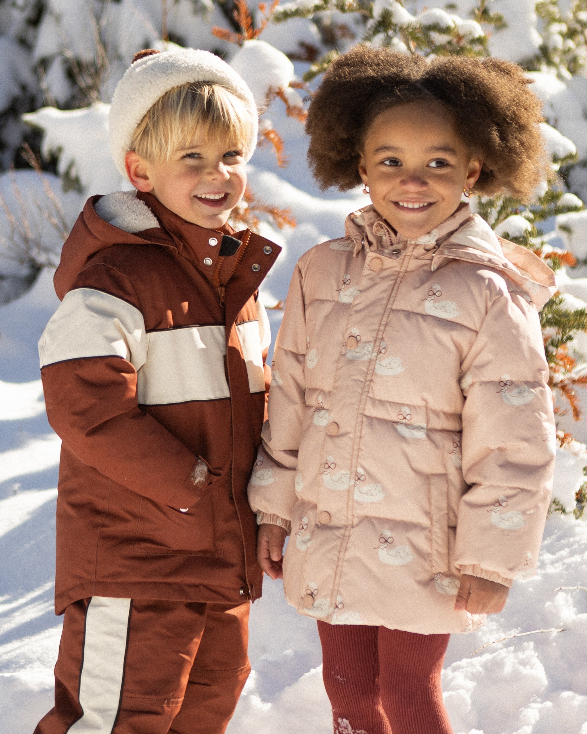 Parka Ski Jacket Brick - Rylee + Cru | Kids Clothes | Trendy Baby Clothes | Modern Infant Outfits |