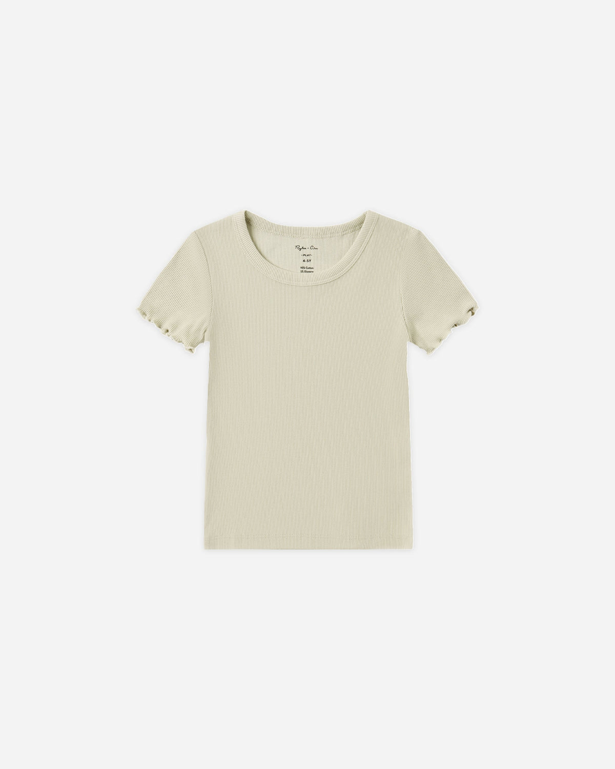 Ribbed Basic Tee Pistachio - Rylee + Cru | Kids Clothes | Trendy Baby Clothes | Modern Infant Outfits |