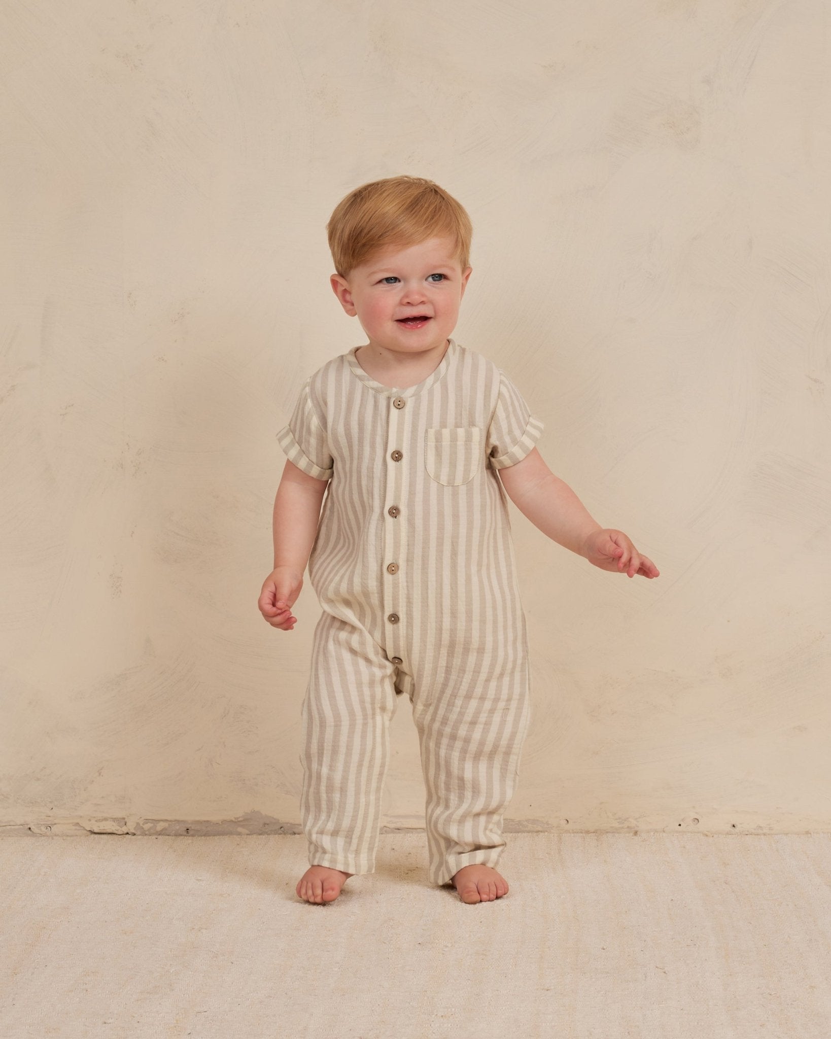 Charlie Jumpsuit || Ash Stripe - Rylee + Cru Canada