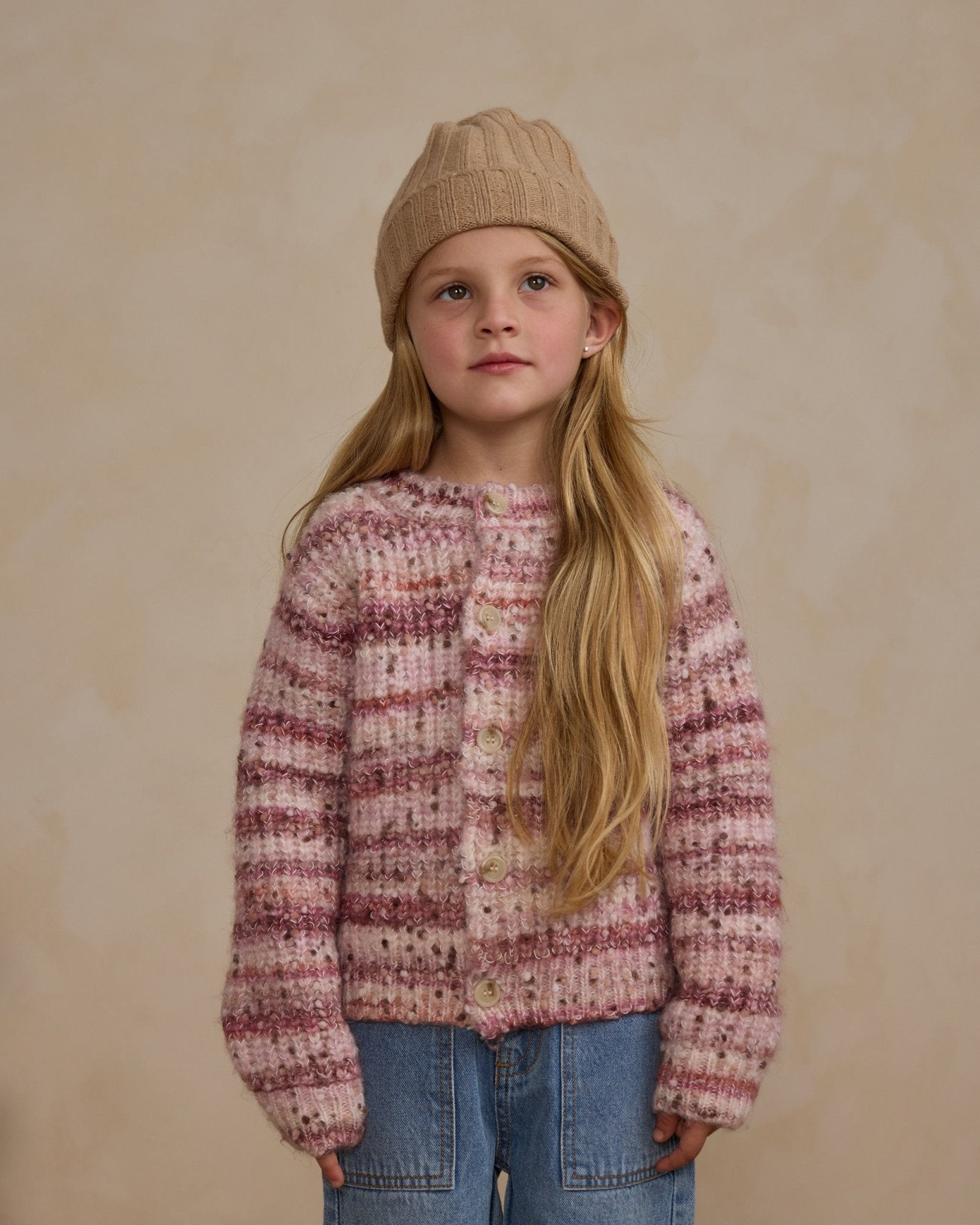 Cheyenne Cardigan || Pink Multi Stripe - Rylee + Cru Canada