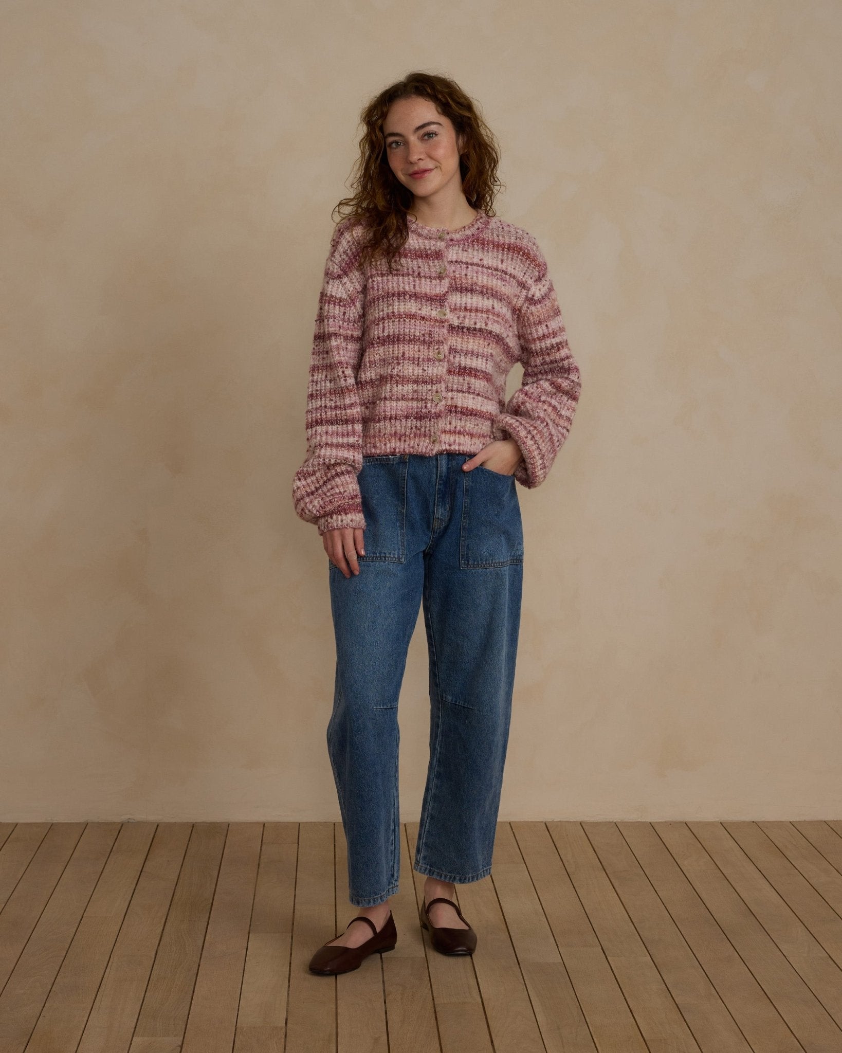 Cheyenne Cardigan | Pink Multi Stripe - Rylee + Cru Canada