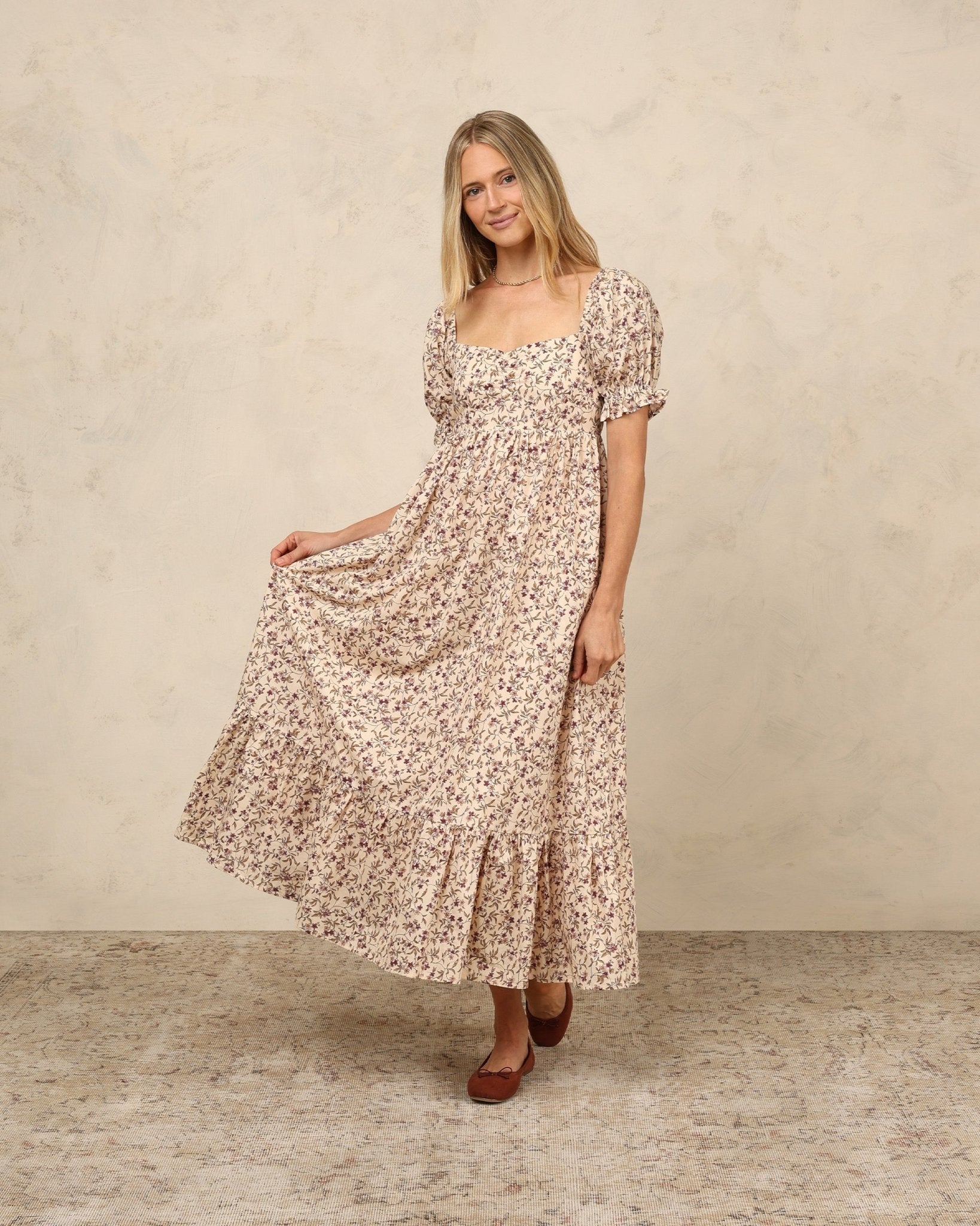 Chloe Dress | Fig Floral - Rylee + Cru Canada