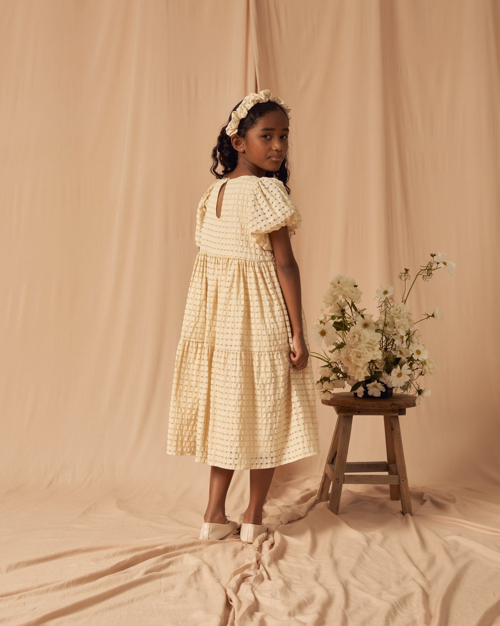 Chloe Dress || Lemon Check - Rylee + Cru Canada