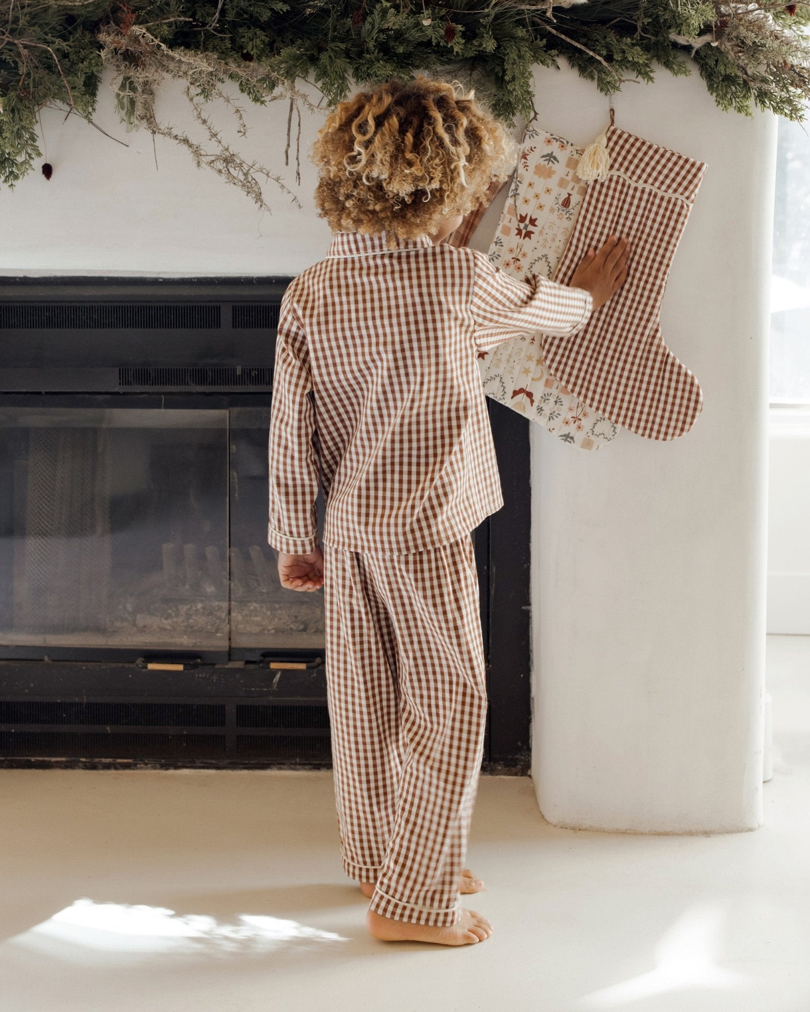 Christmas Stocking || Brick Gingham - Rylee + Cru Canada