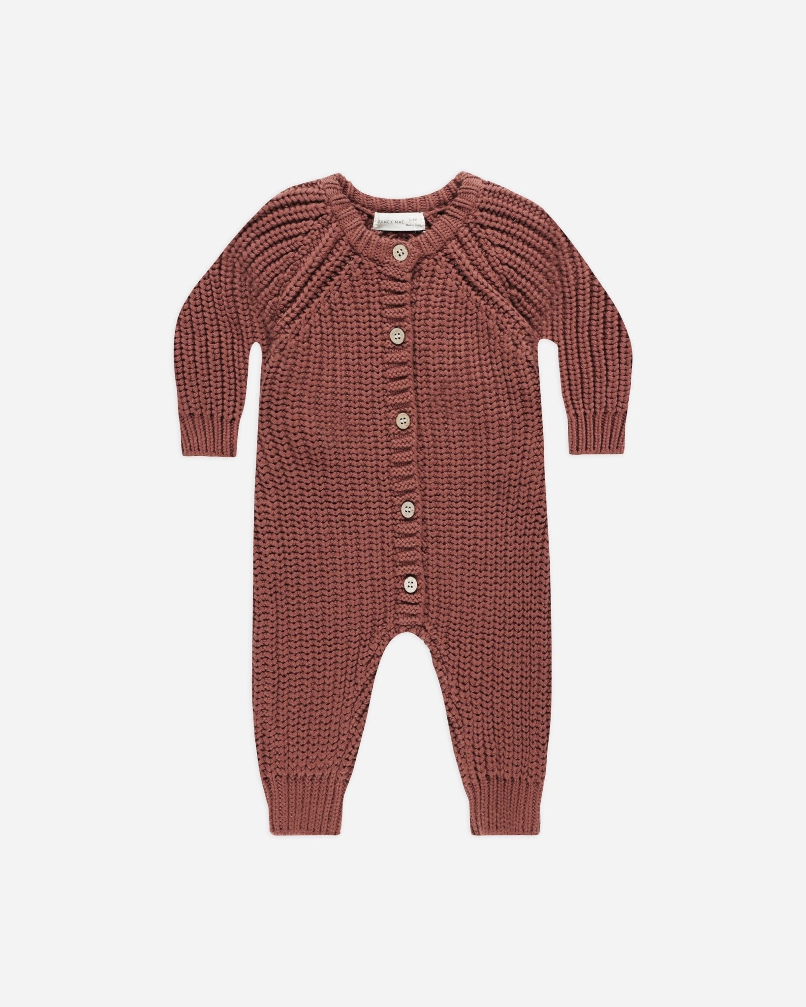 Chunky Knit Jumpsuit || Cranberry - Rylee + Cru Canada