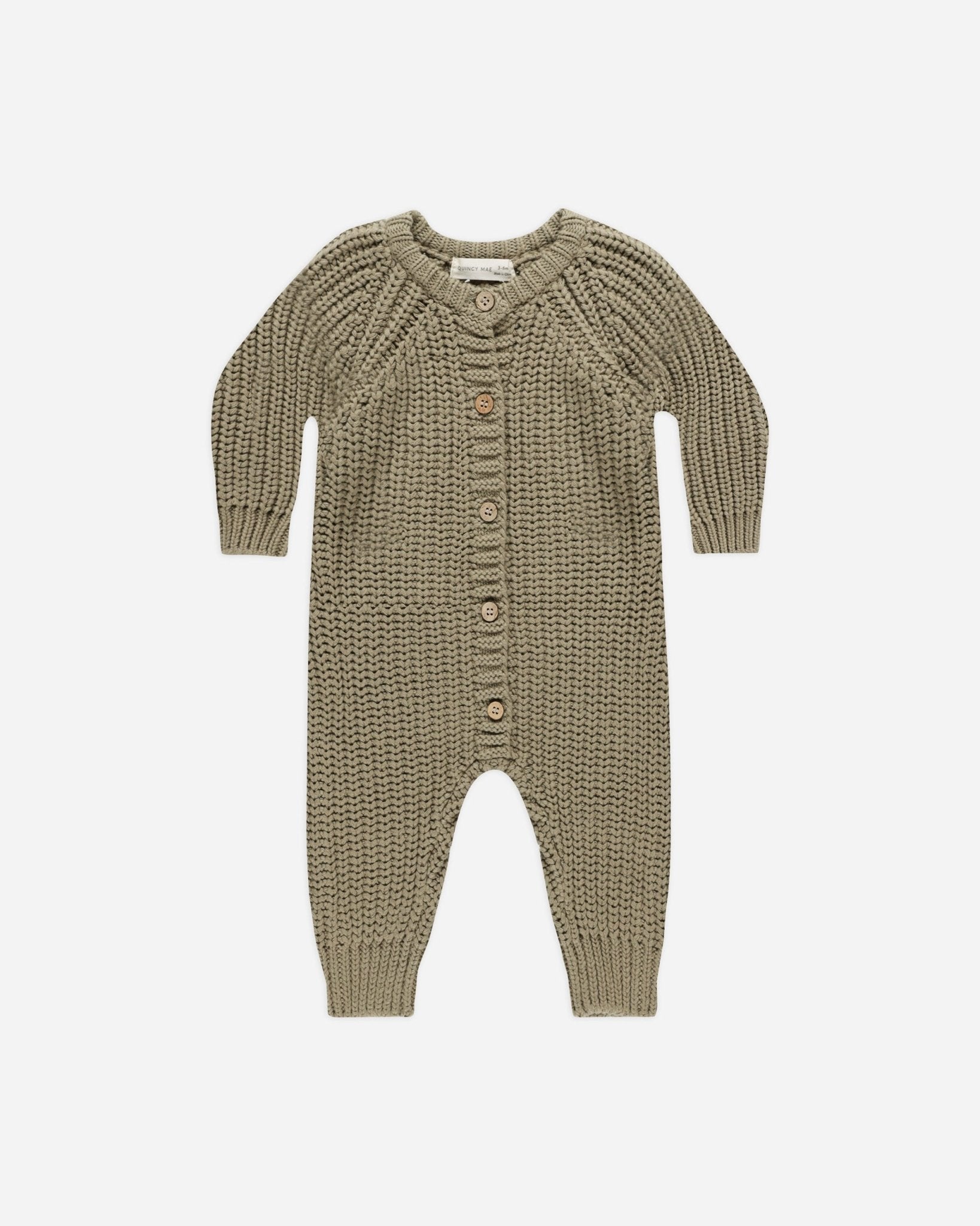 Chunky Knit Jumpsuit || Olive - Rylee + Cru Canada