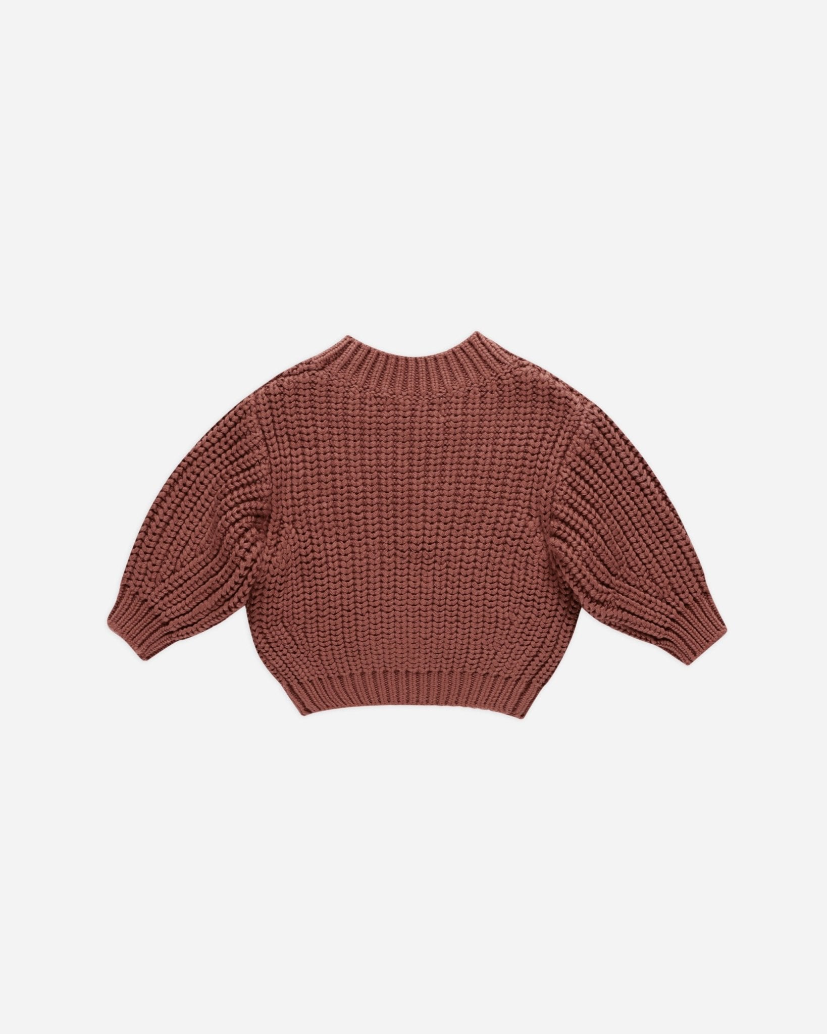 Chunky Knit Sweater || Cranberry - Rylee + Cru Canada