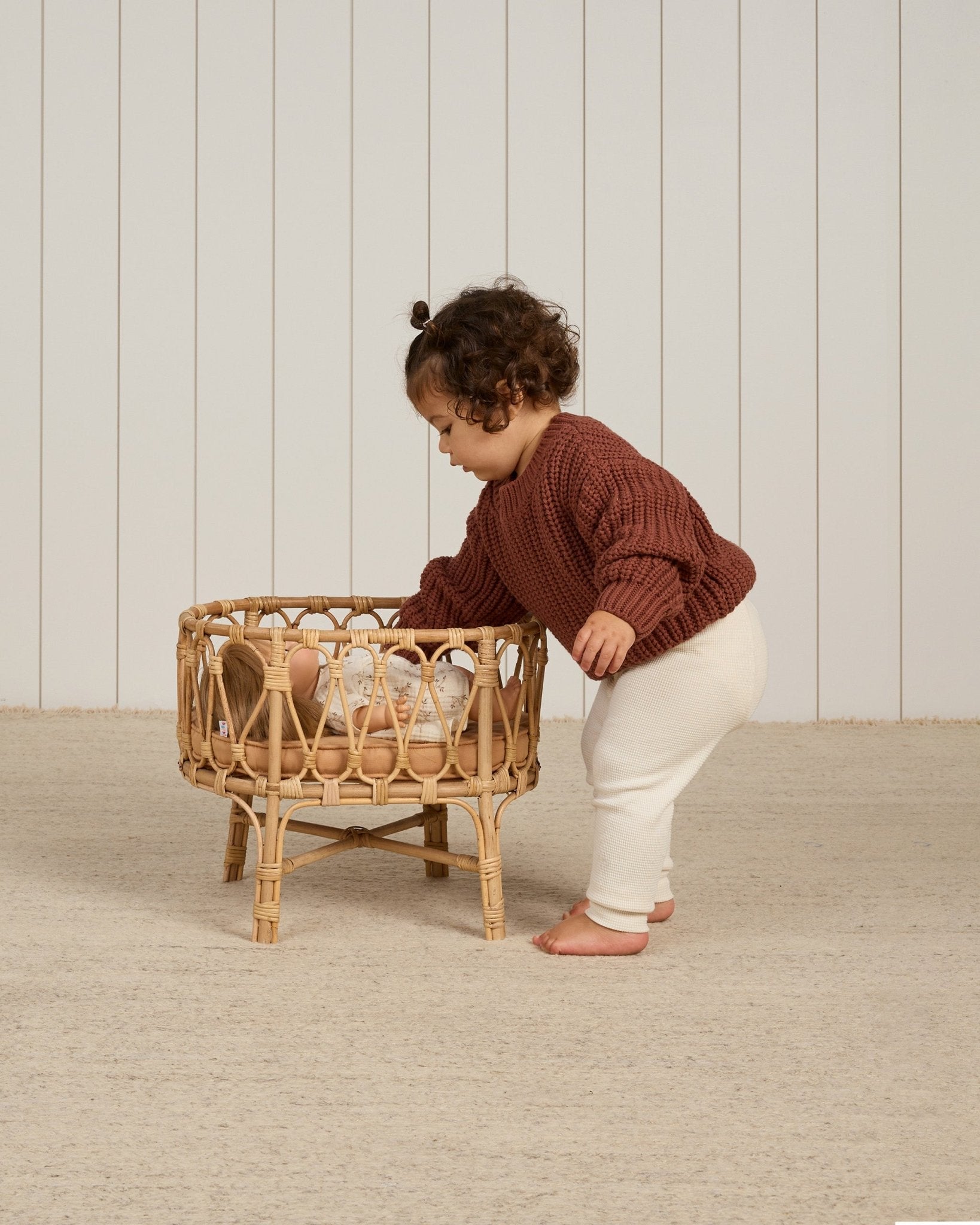 Chunky Knit Sweater || Cranberry - Rylee + Cru Canada