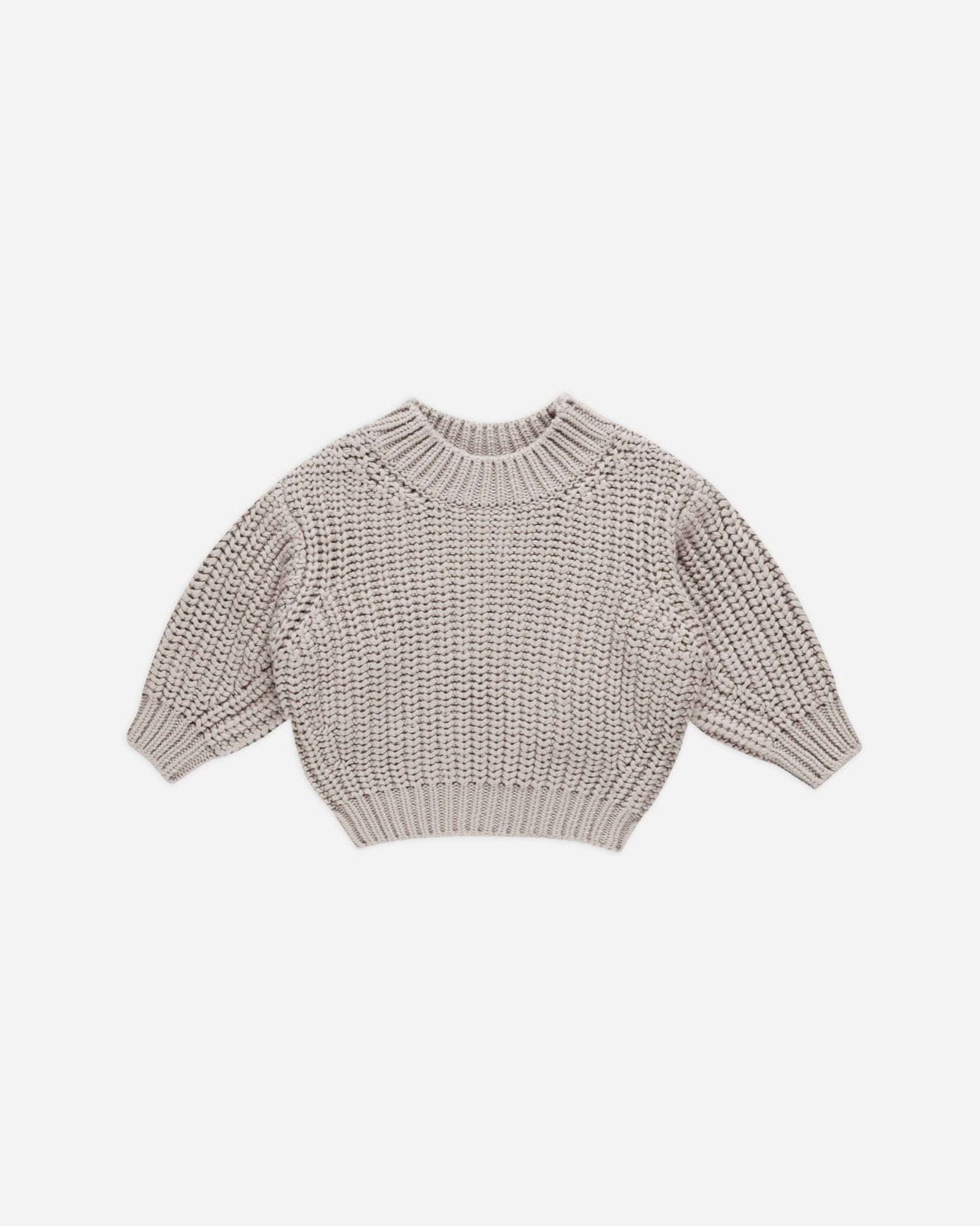 Chunky Knit Sweater || Fog - Rylee + Cru Canada