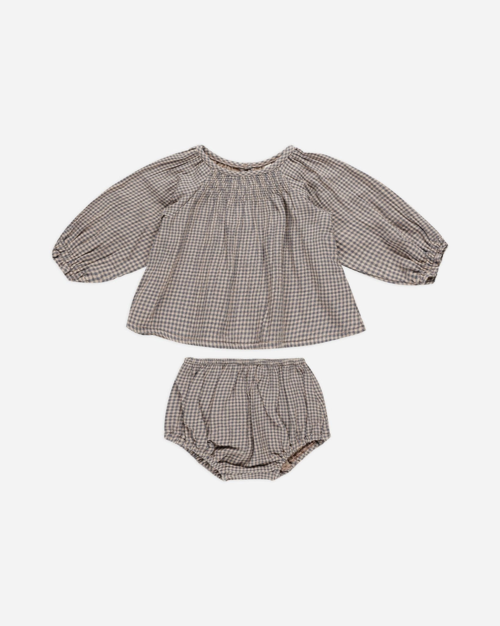 Cici Set || Indigo Gingham - Rylee + Cru Canada