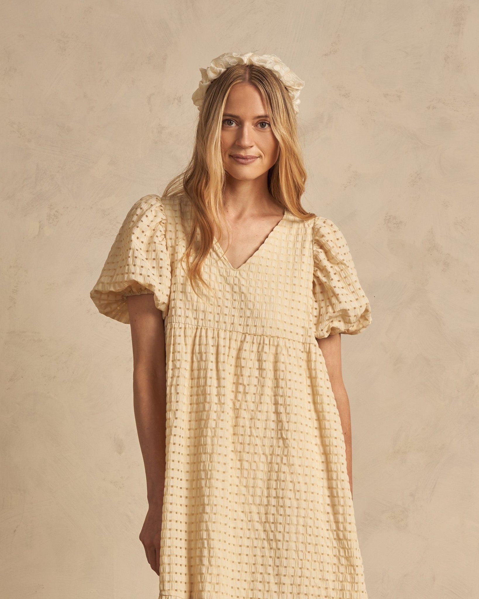 Claire Dress | Lemon Check - Rylee + Cru Canada