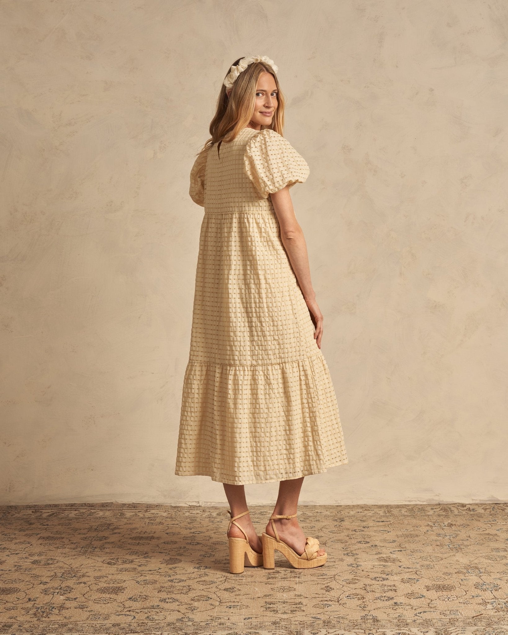 Claire Dress | Lemon Check - Rylee + Cru Canada