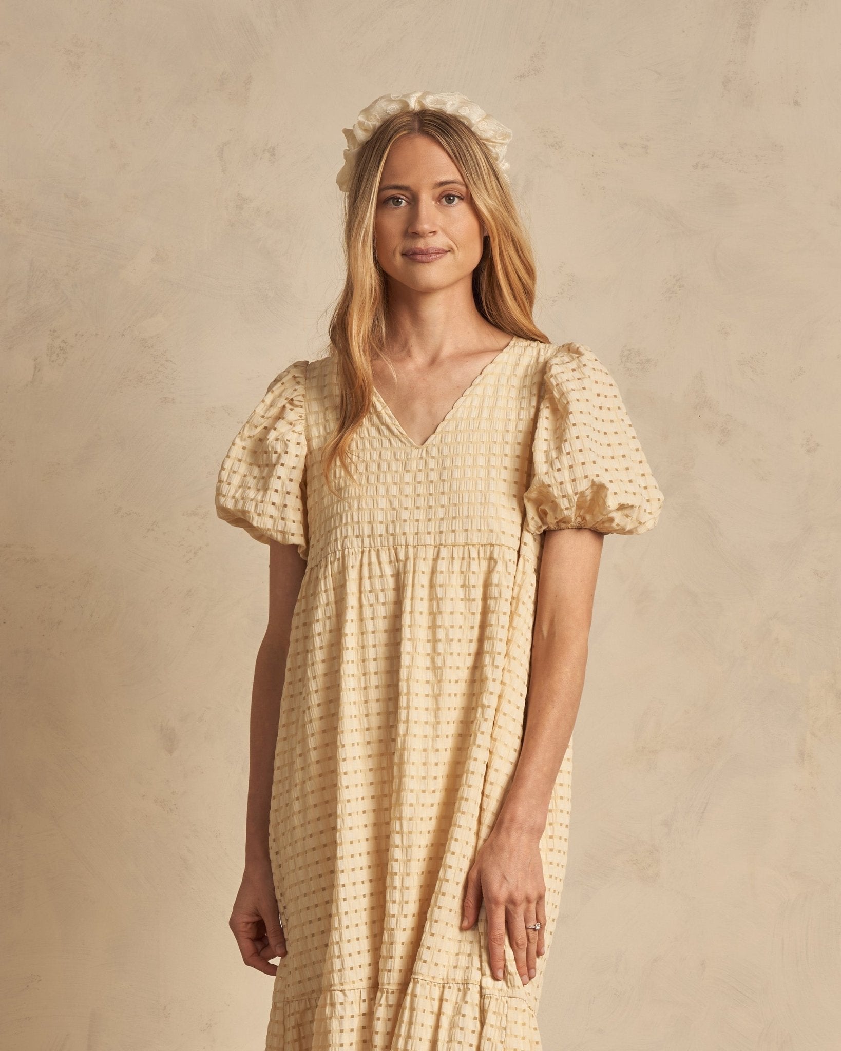 Claire Dress | Lemon Check - Rylee + Cru Canada