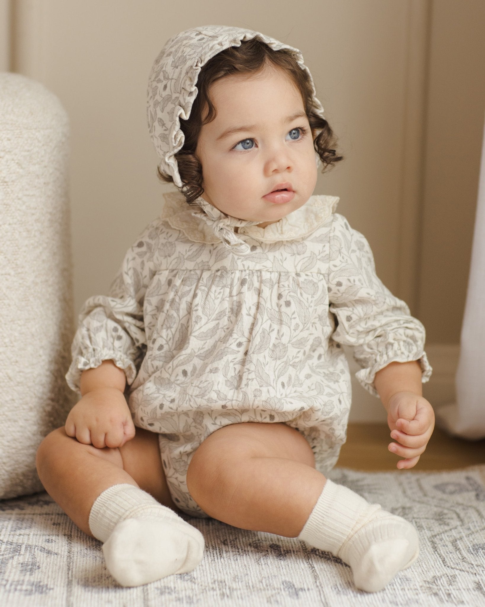 Collared Bubble Romper || Winter Floral - Rylee + Cru Canada