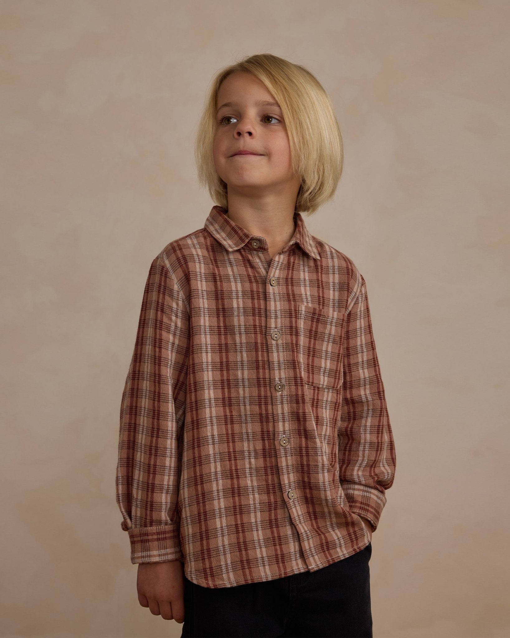 Collared Long Sleeve Shirt || Autumn Plaid - Rylee + Cru Canada