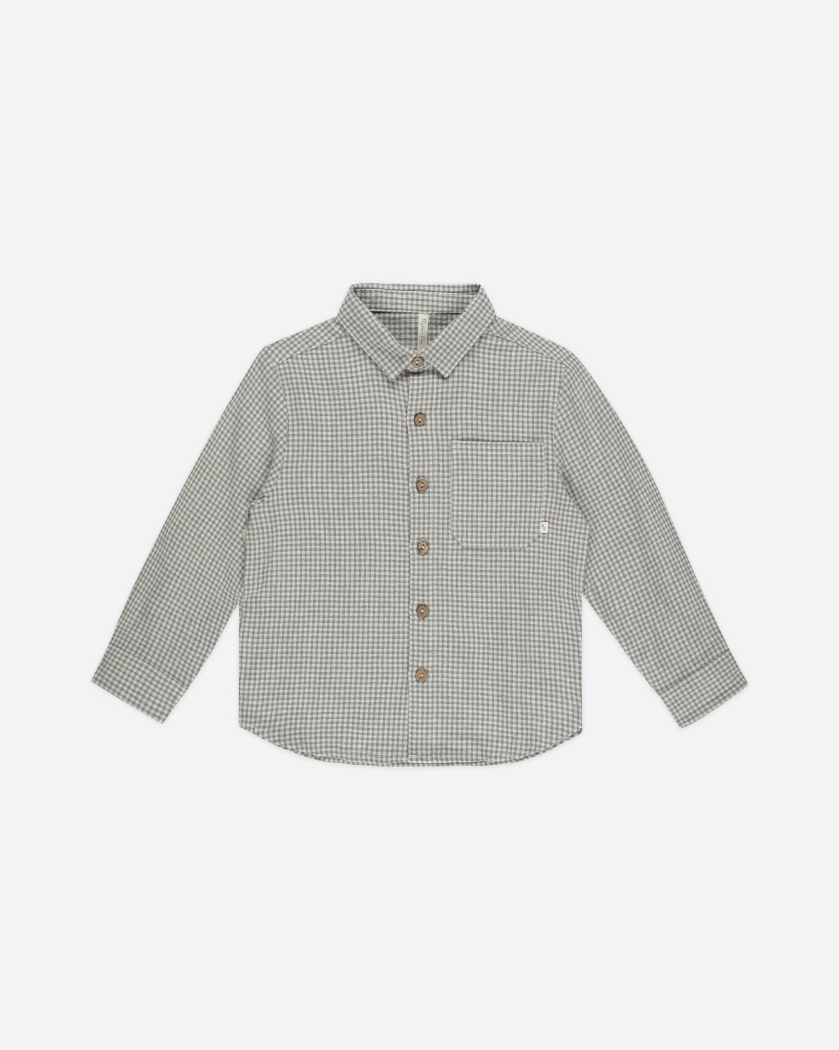 Collared Long Sleeve Shirt || Forest Gingham - Rylee + Cru Canada