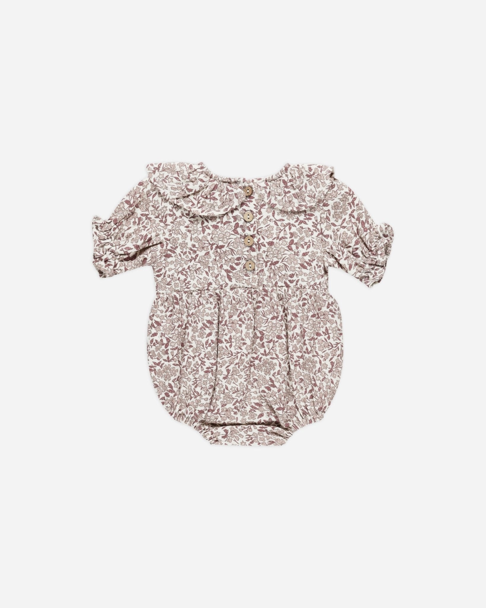 Collared Romper || Mauve Ditsy - Rylee + Cru Canada