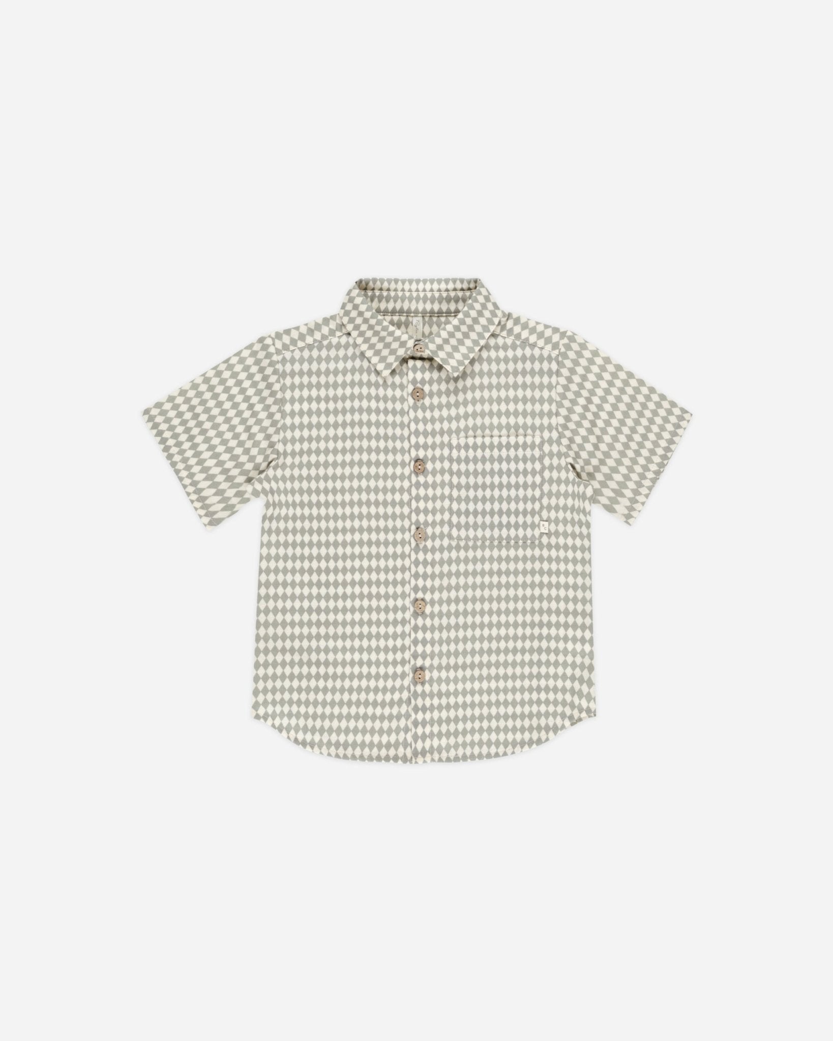 Collared Short Sleeve Shirt || Laurel Diamond - Rylee + Cru Canada