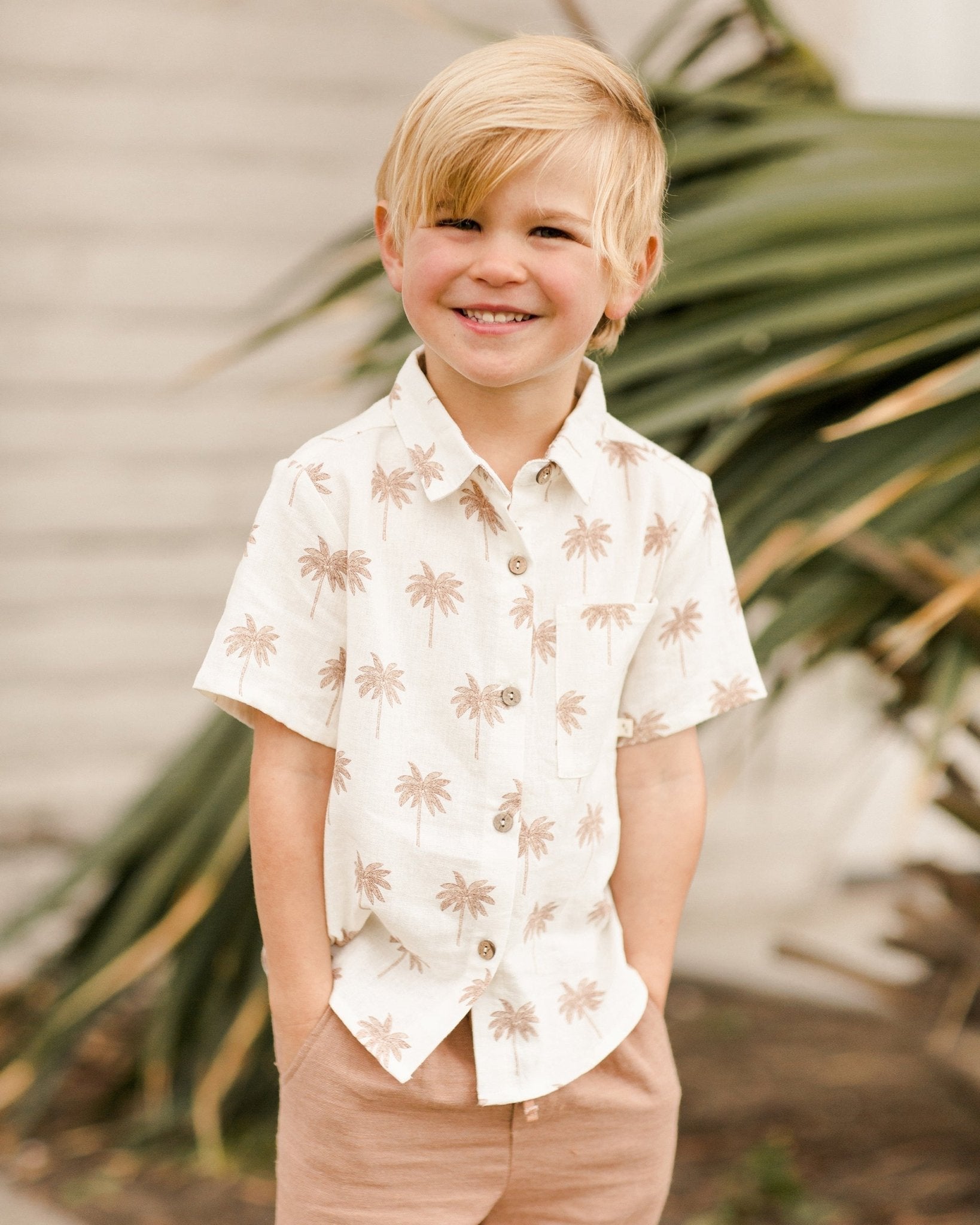 Collared Short Sleeve Shirt || Paradise - Rylee + Cru Canada