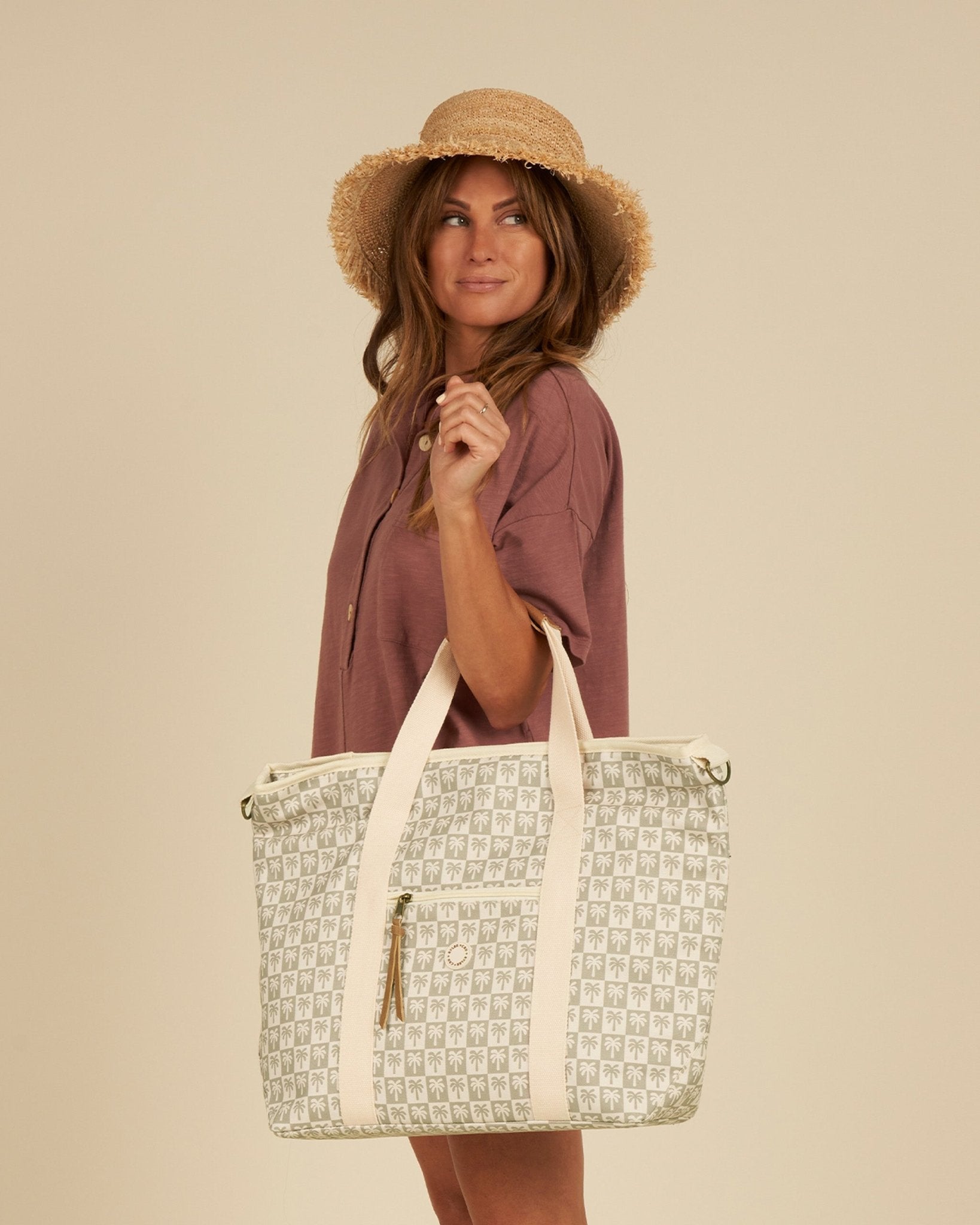 Cooler Tote || Palm Check - Rylee + Cru Canada