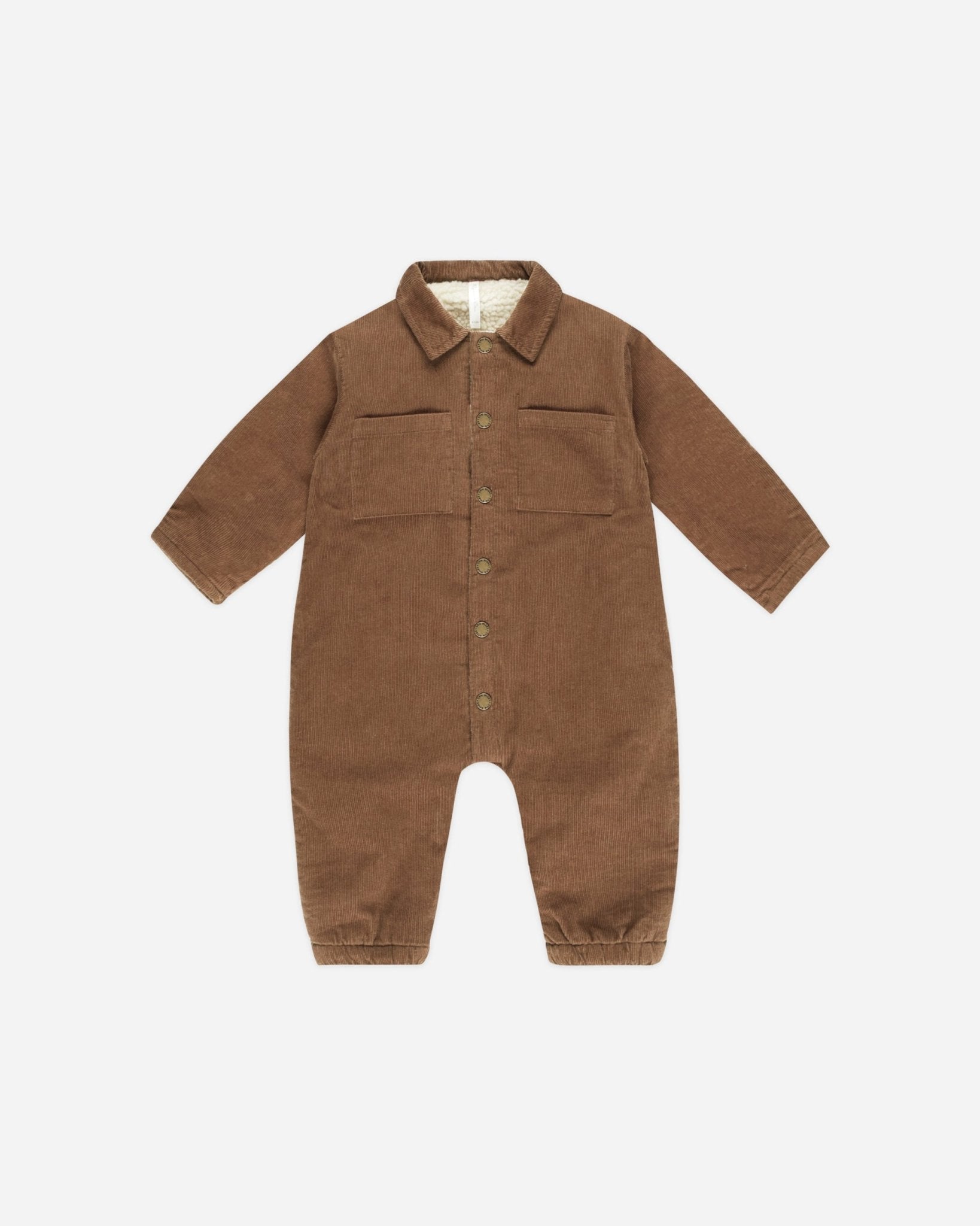 Cord Baby Jumpsuit || Saddle - Rylee + Cru Canada