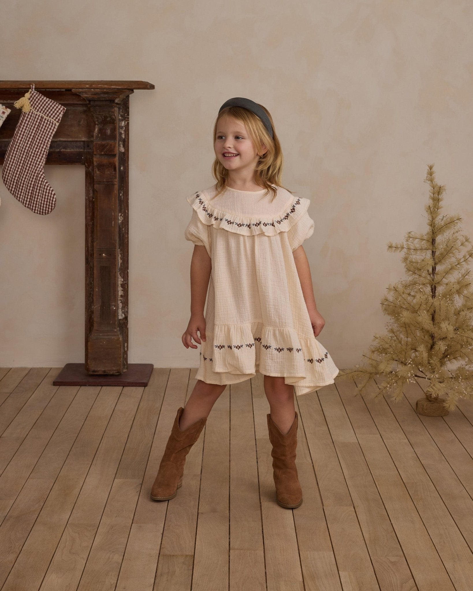 Cordelia Dress || Natural - Rylee + Cru Canada