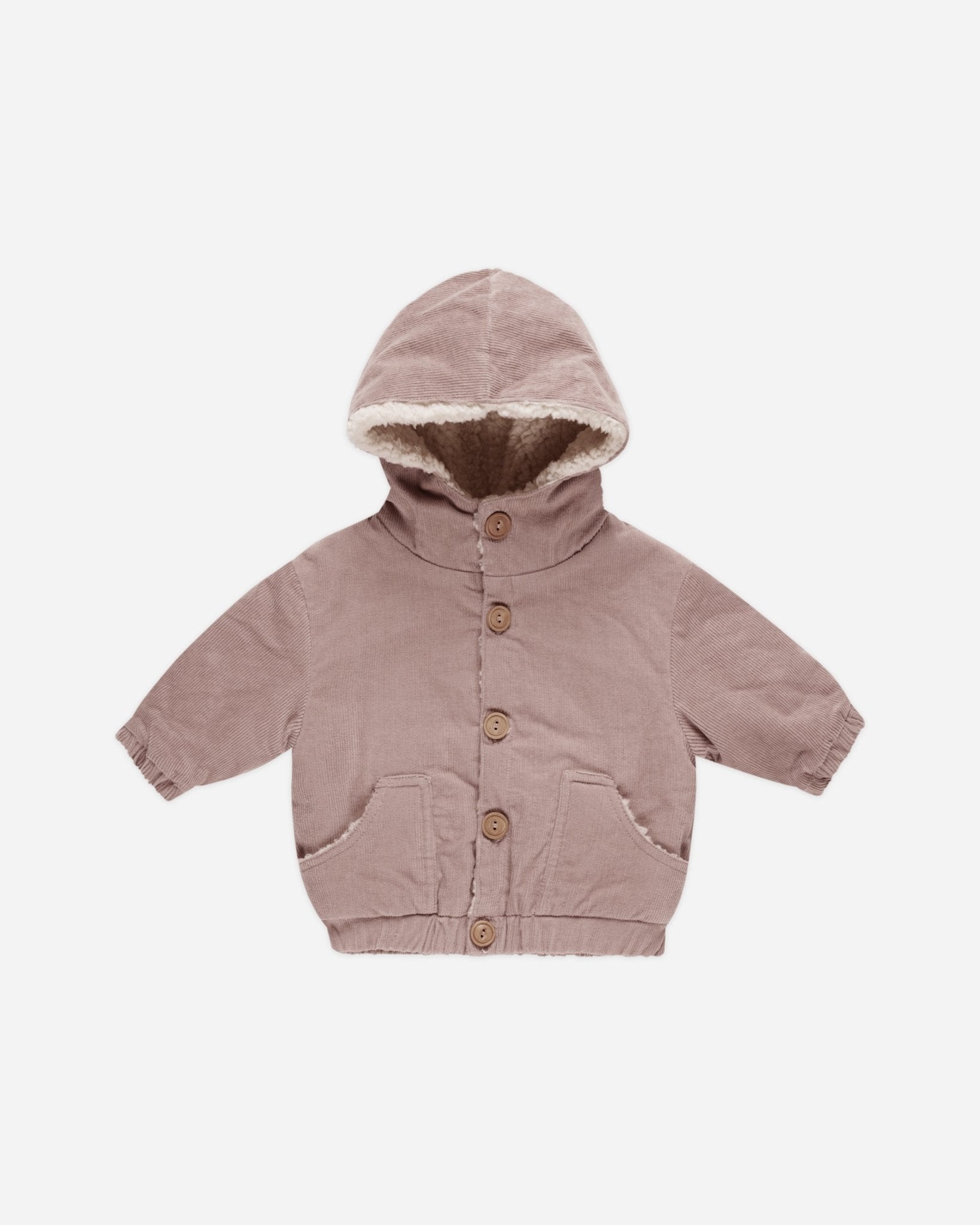 Corduroy Hooded Jacket || Mauve - Rylee + Cru Canada