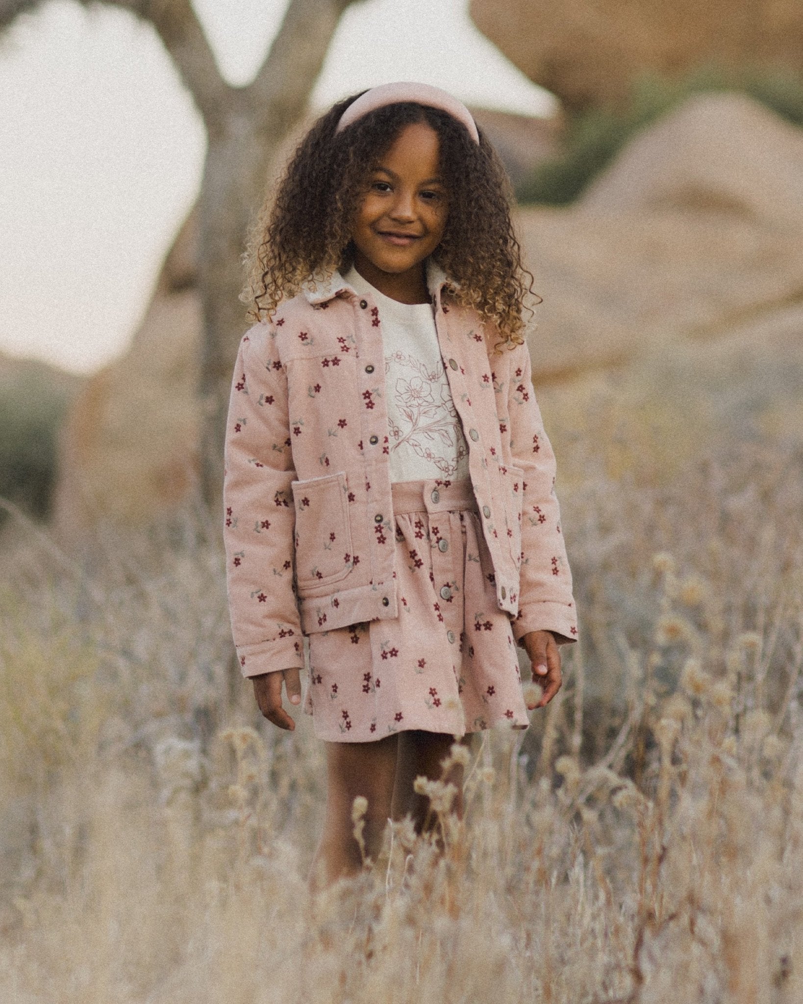 Corduroy Jacket || Blossom Embroidery - Rylee + Cru Canada