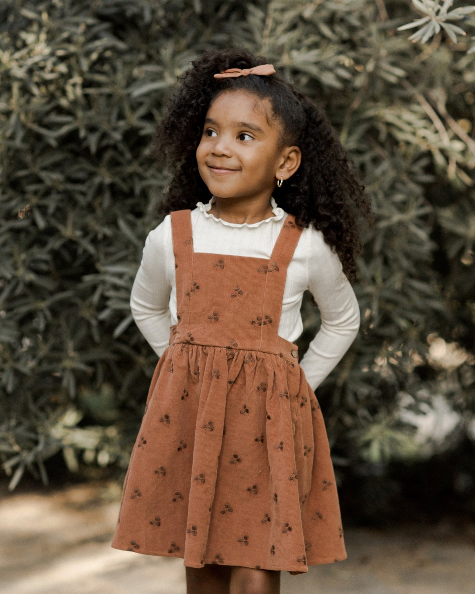 Corduroy Pinafore Dress || Spice - Rylee + Cru Canada