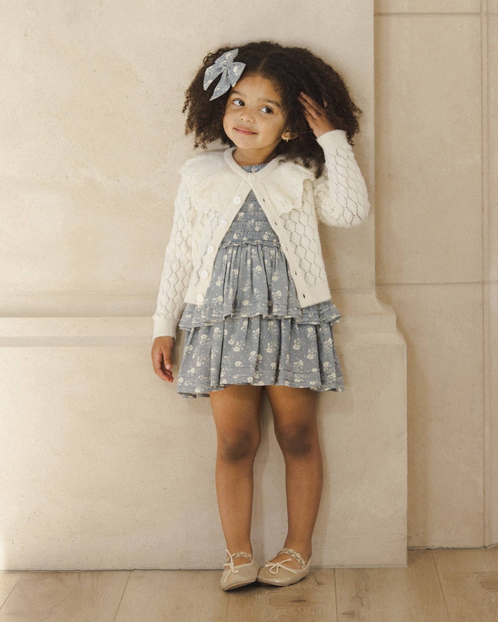 Cosette Dress || Blue Ditsy - Rylee + Cru Canada