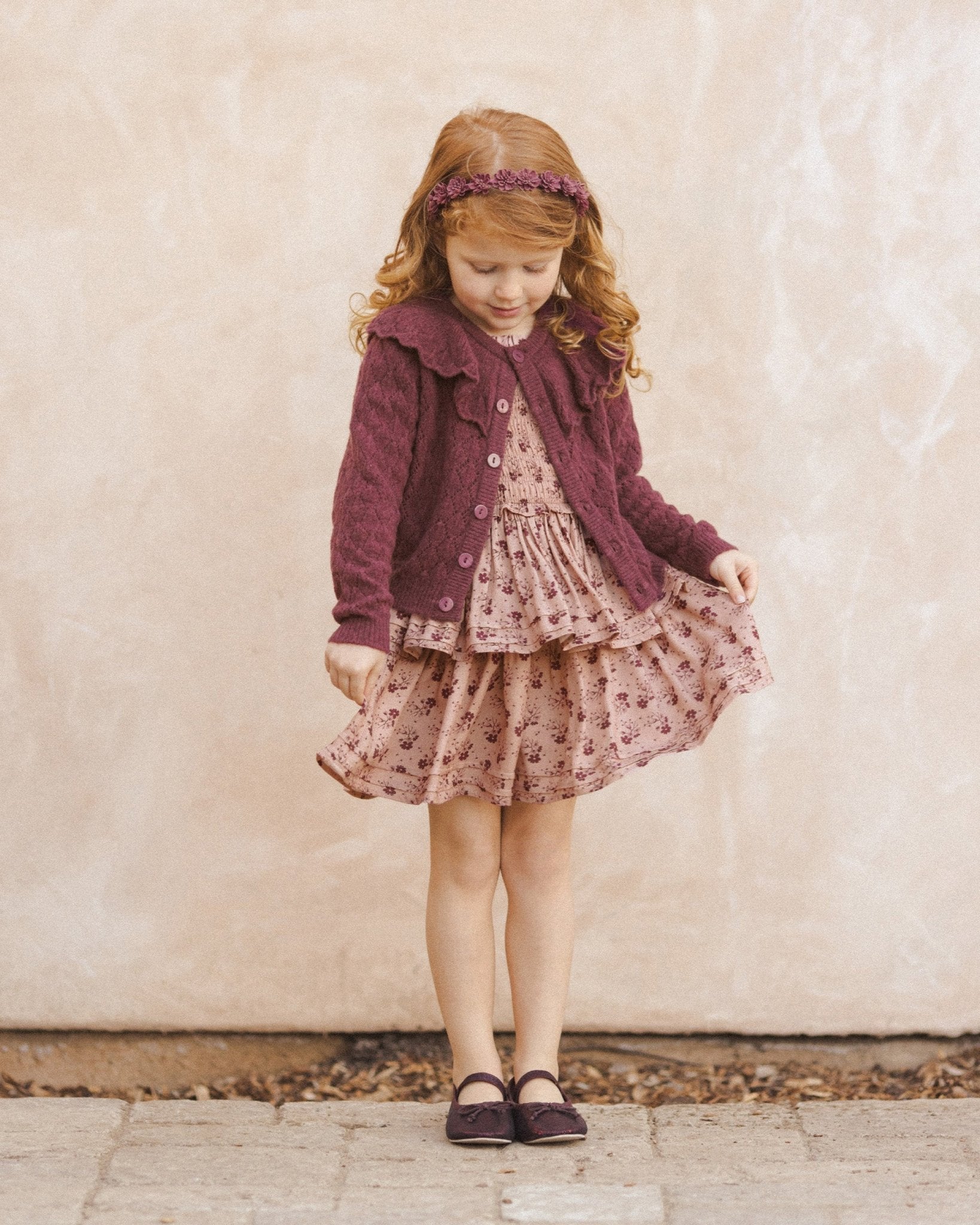 Cosette Dress || Fig Ditsy - Rylee + Cru Canada