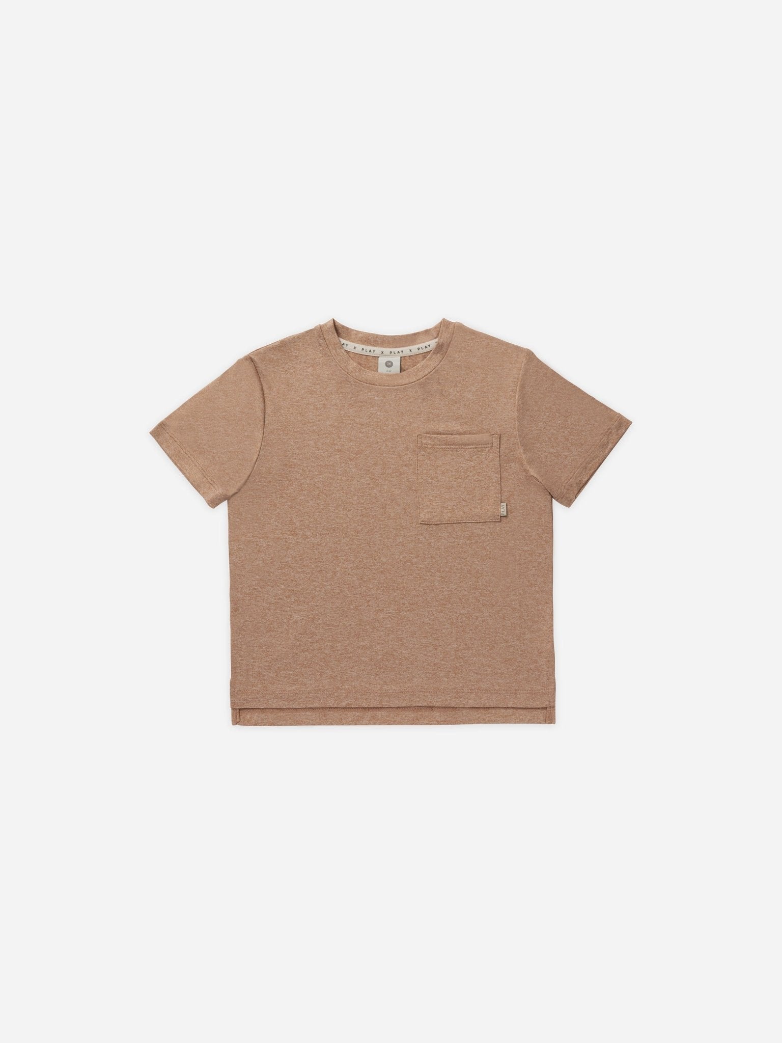 Cove Essential Pocket Tee || Heathered Clay - Rylee + Cru Canada