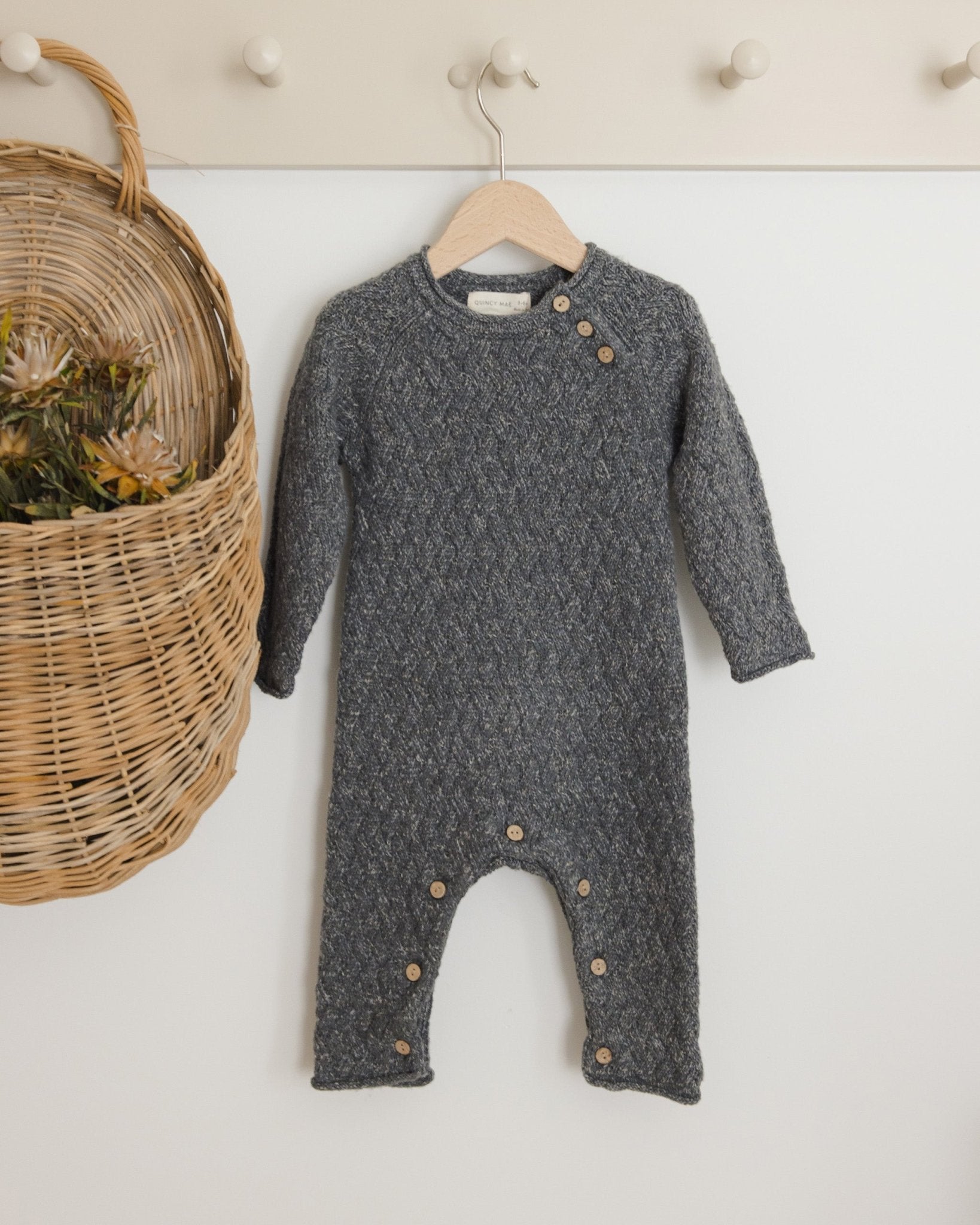 Cozy Heather Knit Jumpsuit || Indigo - Rylee + Cru Canada