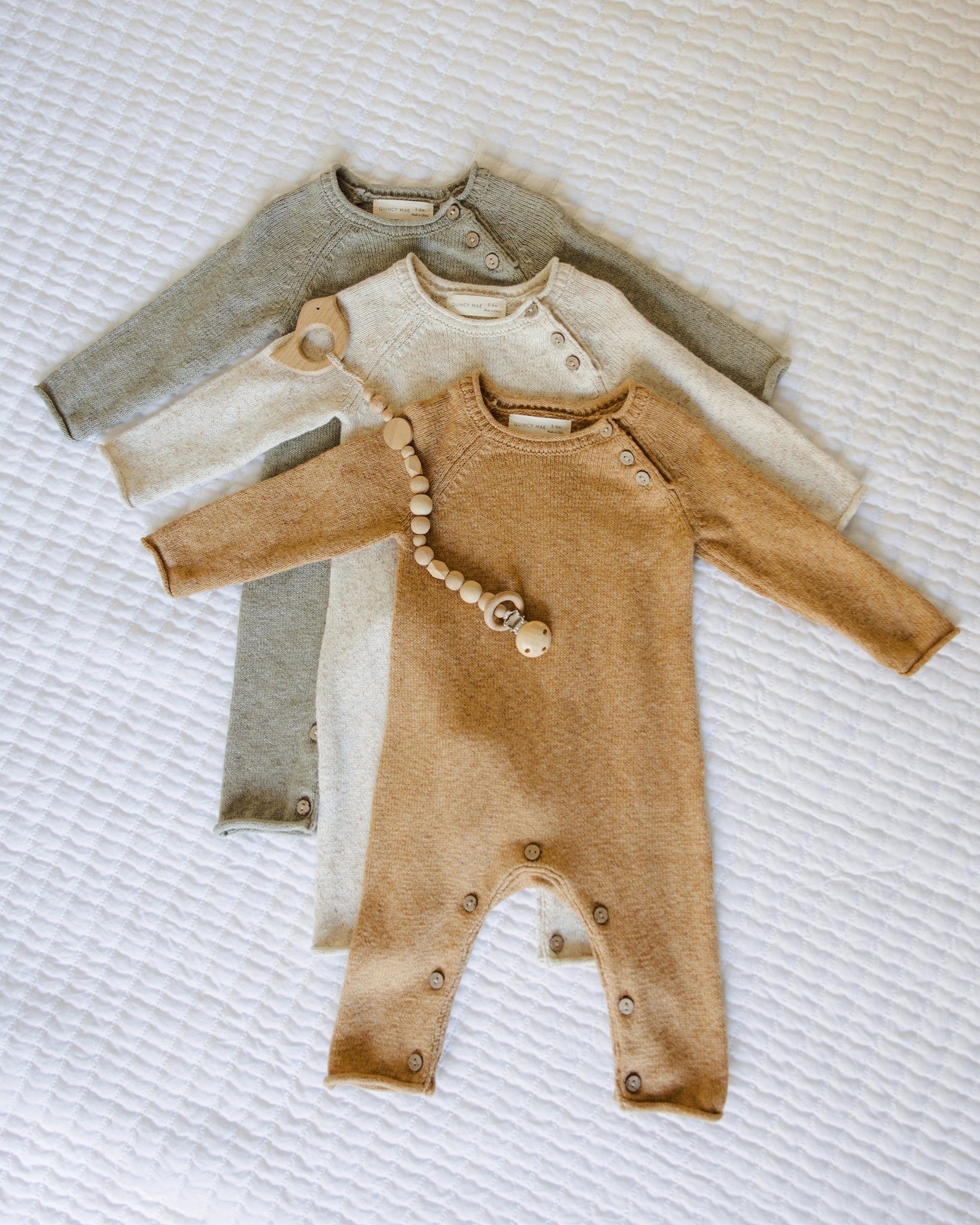 Cozy Heather Knit Jumpsuit || Speckled Golden - Rylee + Cru Canada