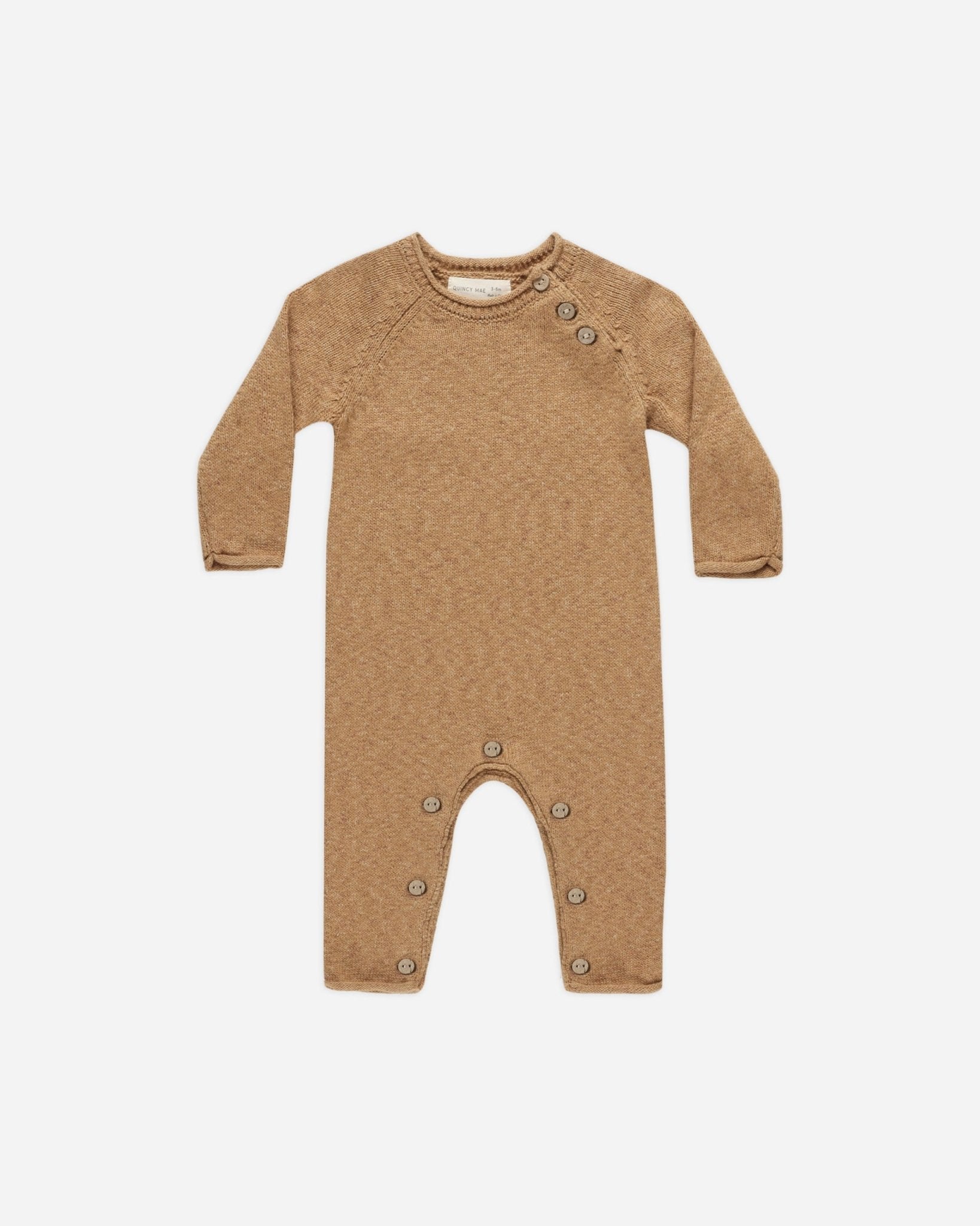 Cozy Heather Knit Jumpsuit || Speckled Golden - Rylee + Cru Canada