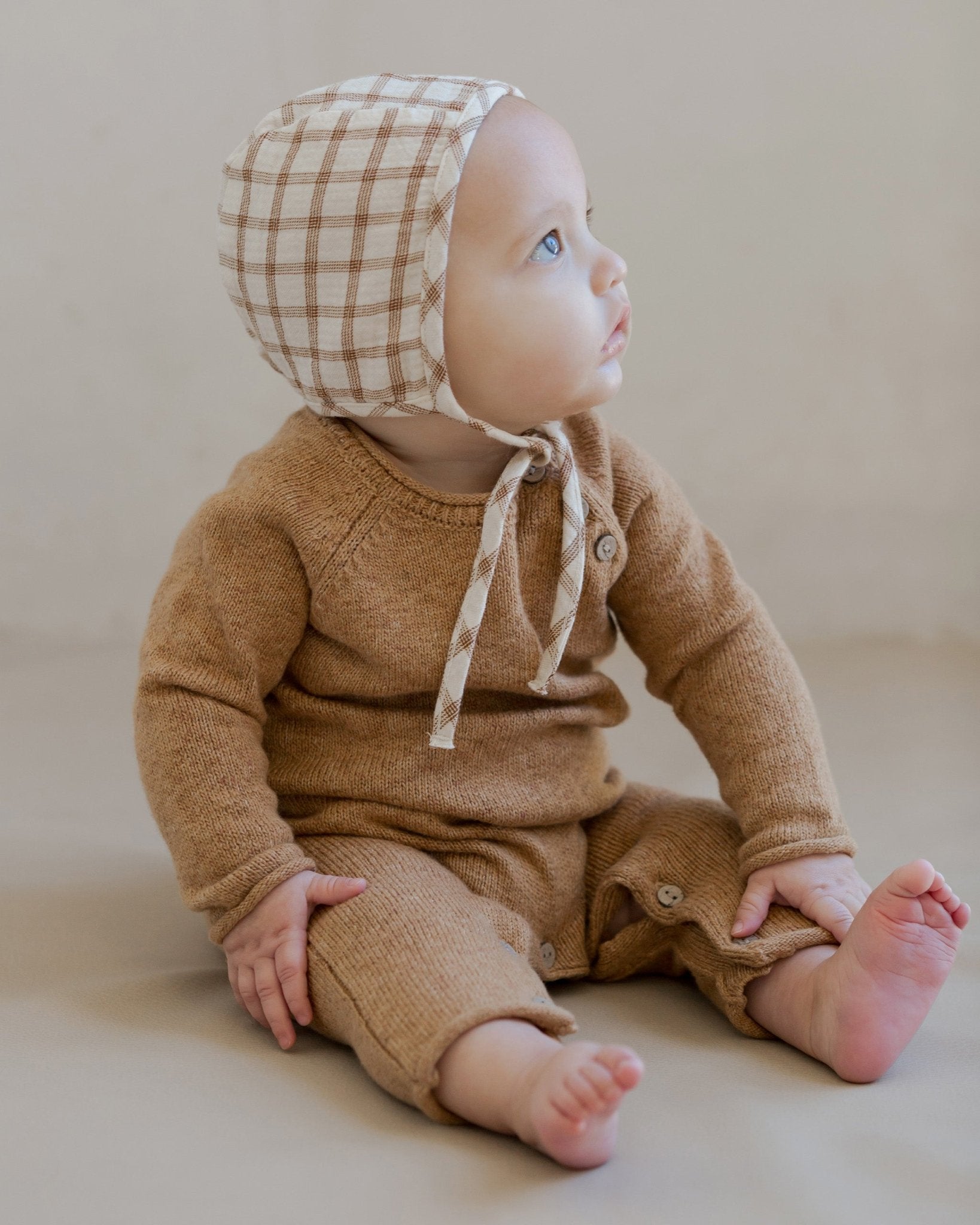 Cozy Heather Knit Jumpsuit || Speckled Golden - Rylee + Cru Canada