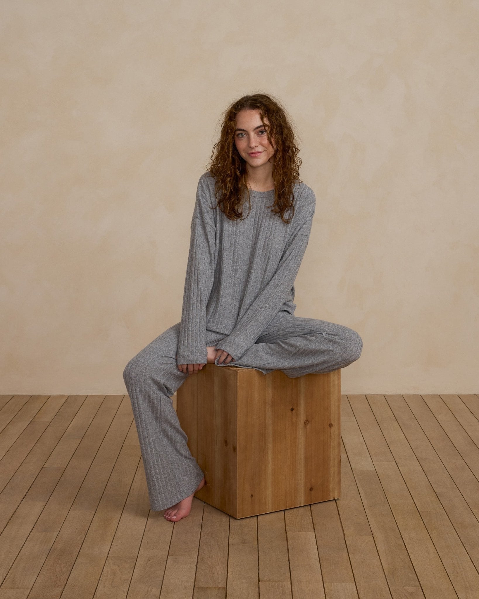 Cozy Rib Knit Set | Dusty Blue - Rylee + Cru Canada