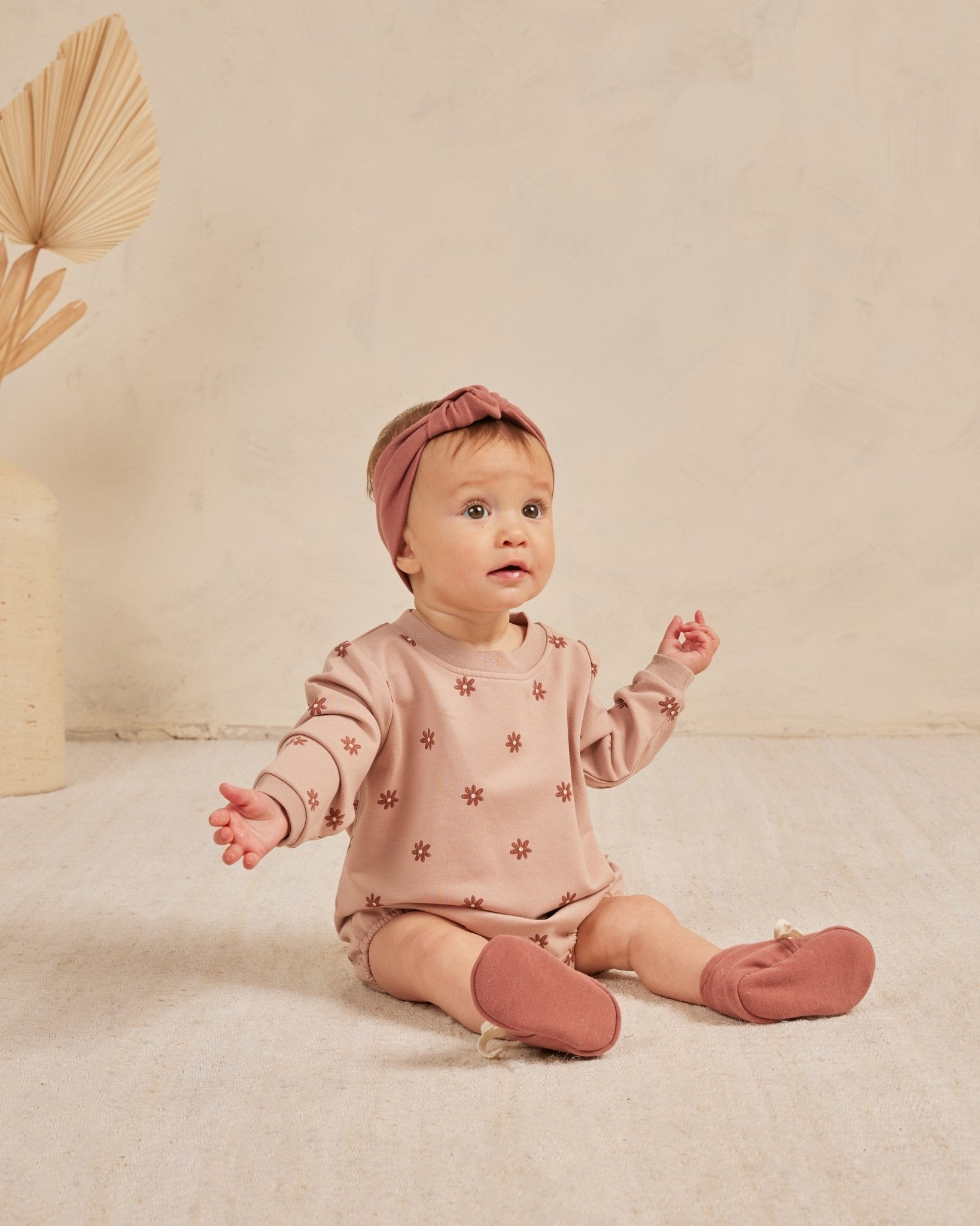 Crewneck Bubble Romper || Daisies - Rylee + Cru Canada