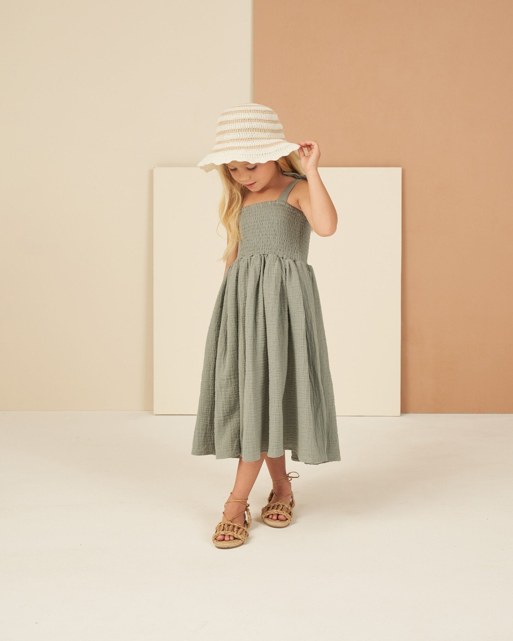 Crochet Bucket Hat || Sand Stripe - Rylee + Cru Canada