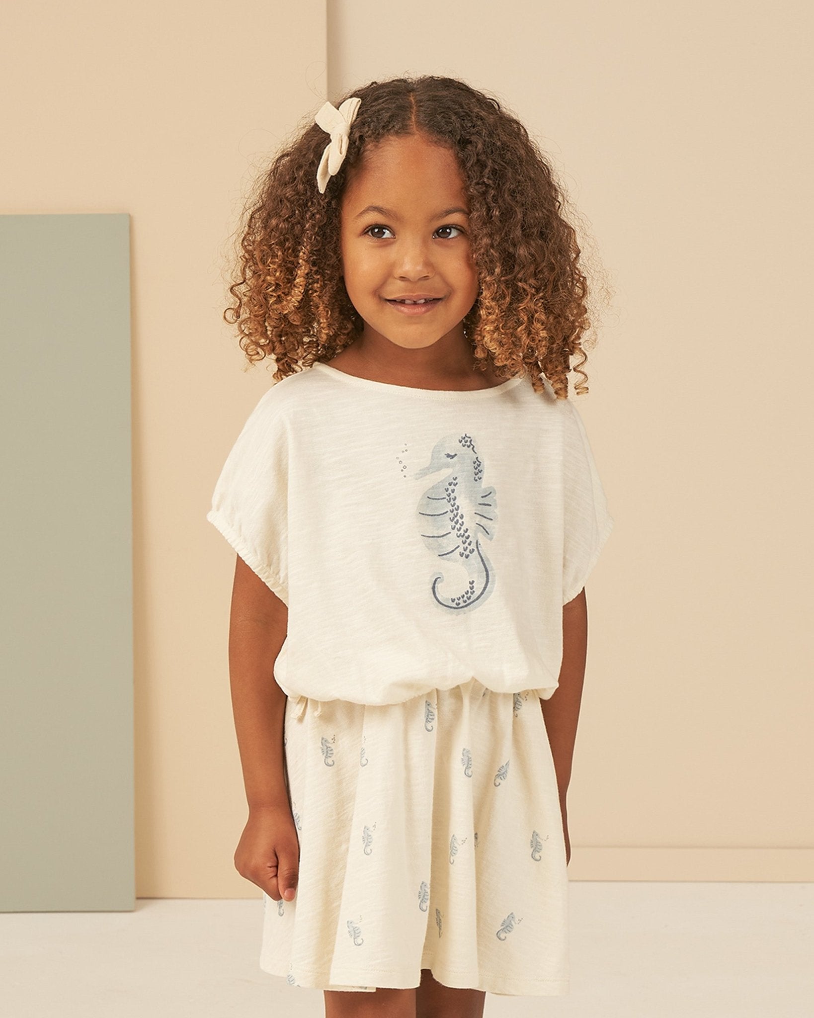 Cropped Cinched Tee || Seahorse - Rylee + Cru Canada